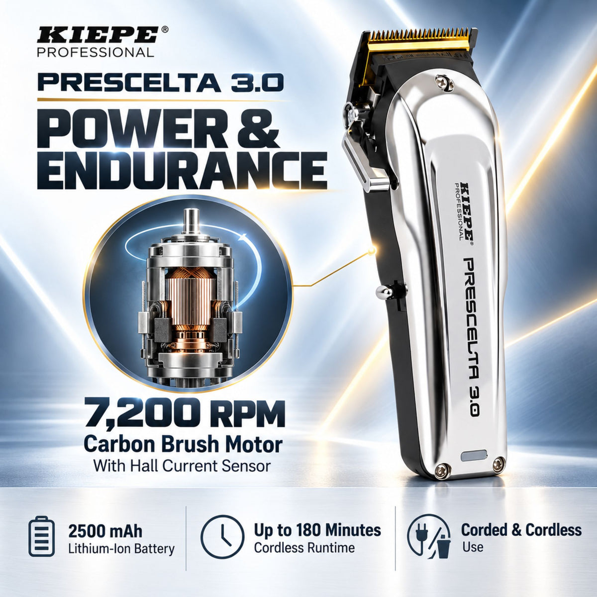 Kiepe - Prescelta 3.0 Hair Clipper Cordless 6346