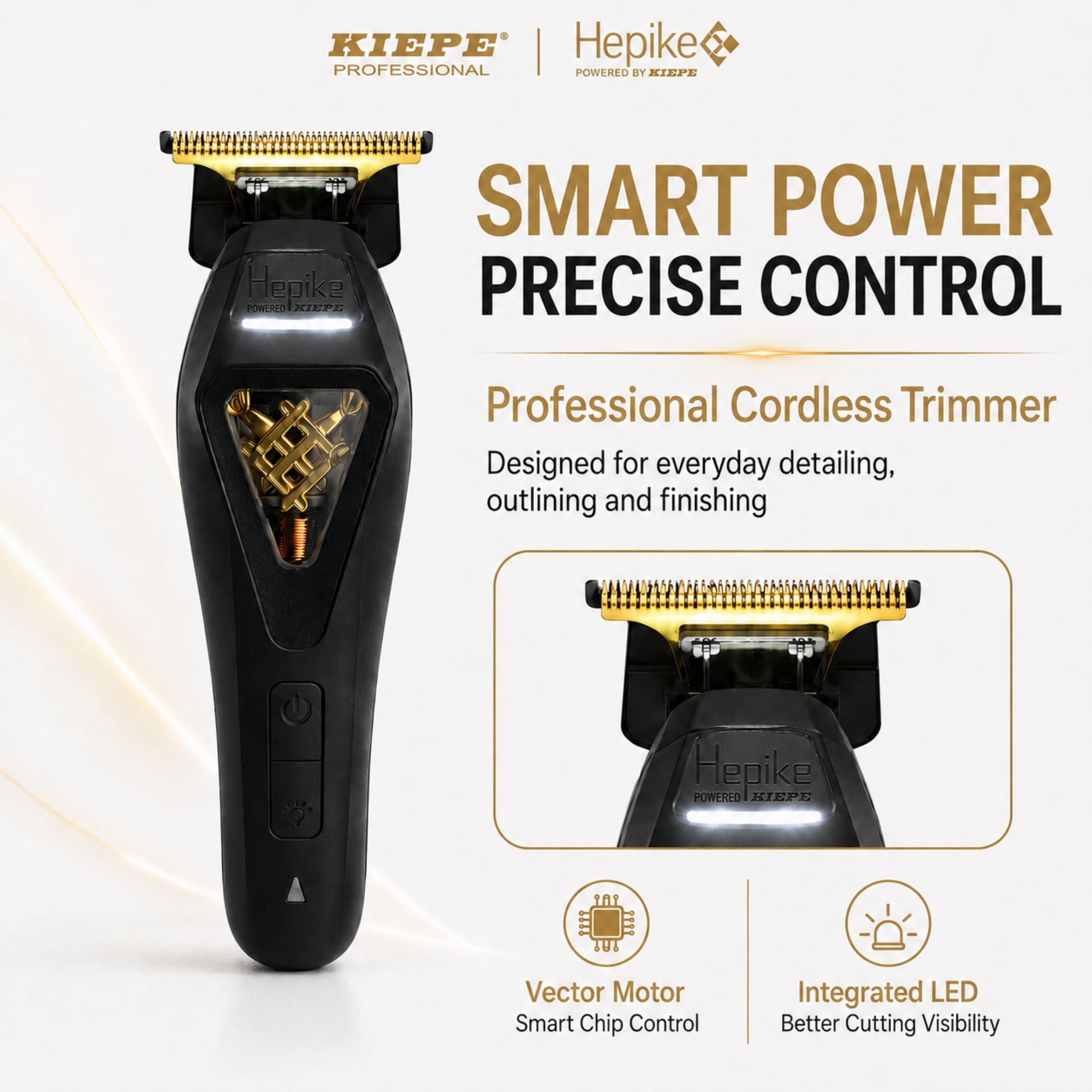 Kiepe - Hepike Powered Trimmer Gold Cordless 6361