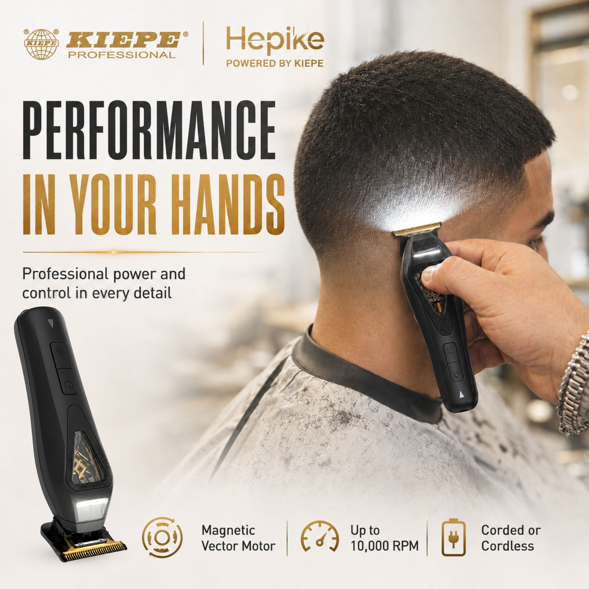 Kiepe - Hepike Powered Trimmer Gold Cordless 6361