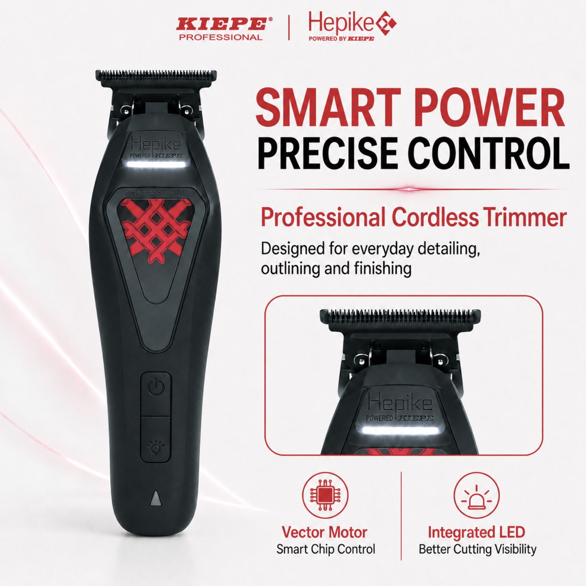 Kiepe - Hepike Powered Trimmer Red Cordless 6363