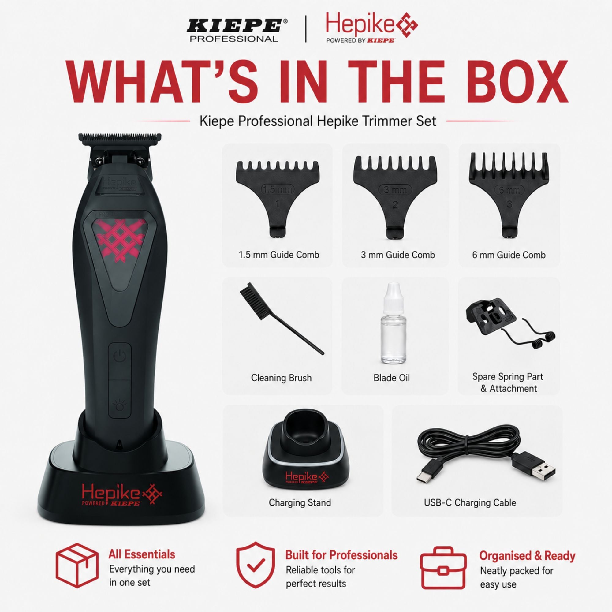 Kiepe - Hepike Powered Trimmer Red Cordless 6363