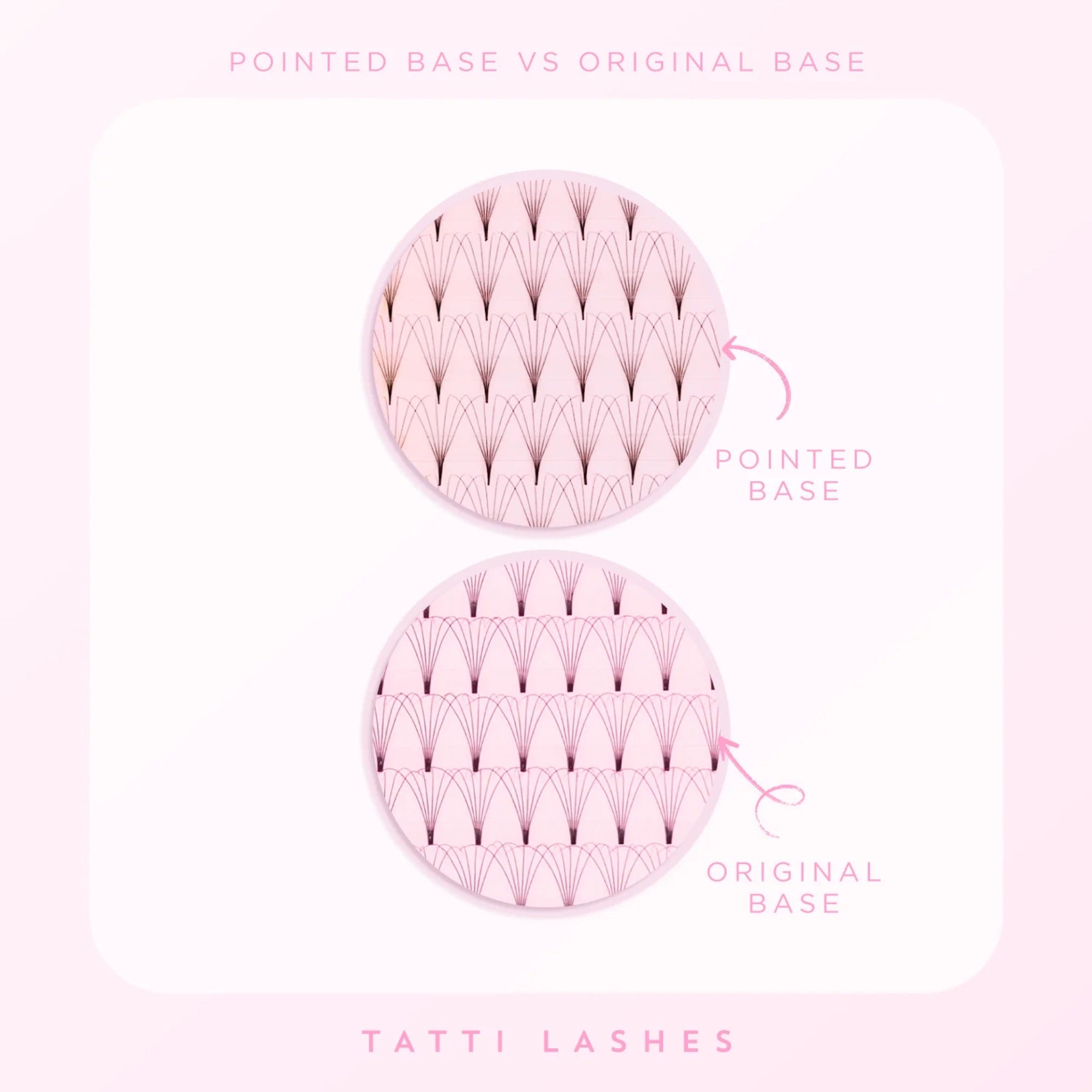 Tatti Lashes - 6D Pre-Fanned Russian Volume Lashes 0.07 C Curl (10-16mm)