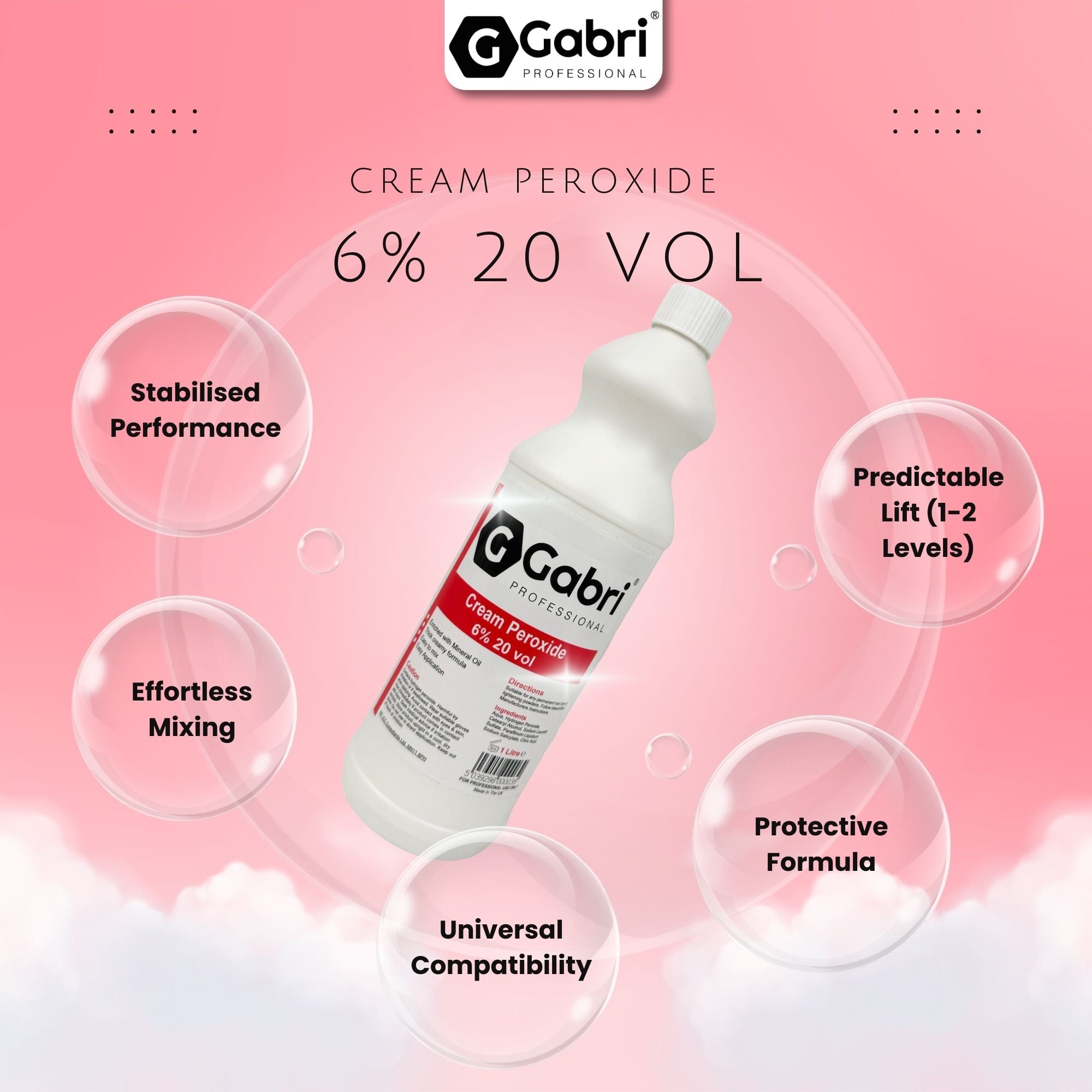 Gabri Professional - Cream Peroxide 6% 20 Vol 1000ml