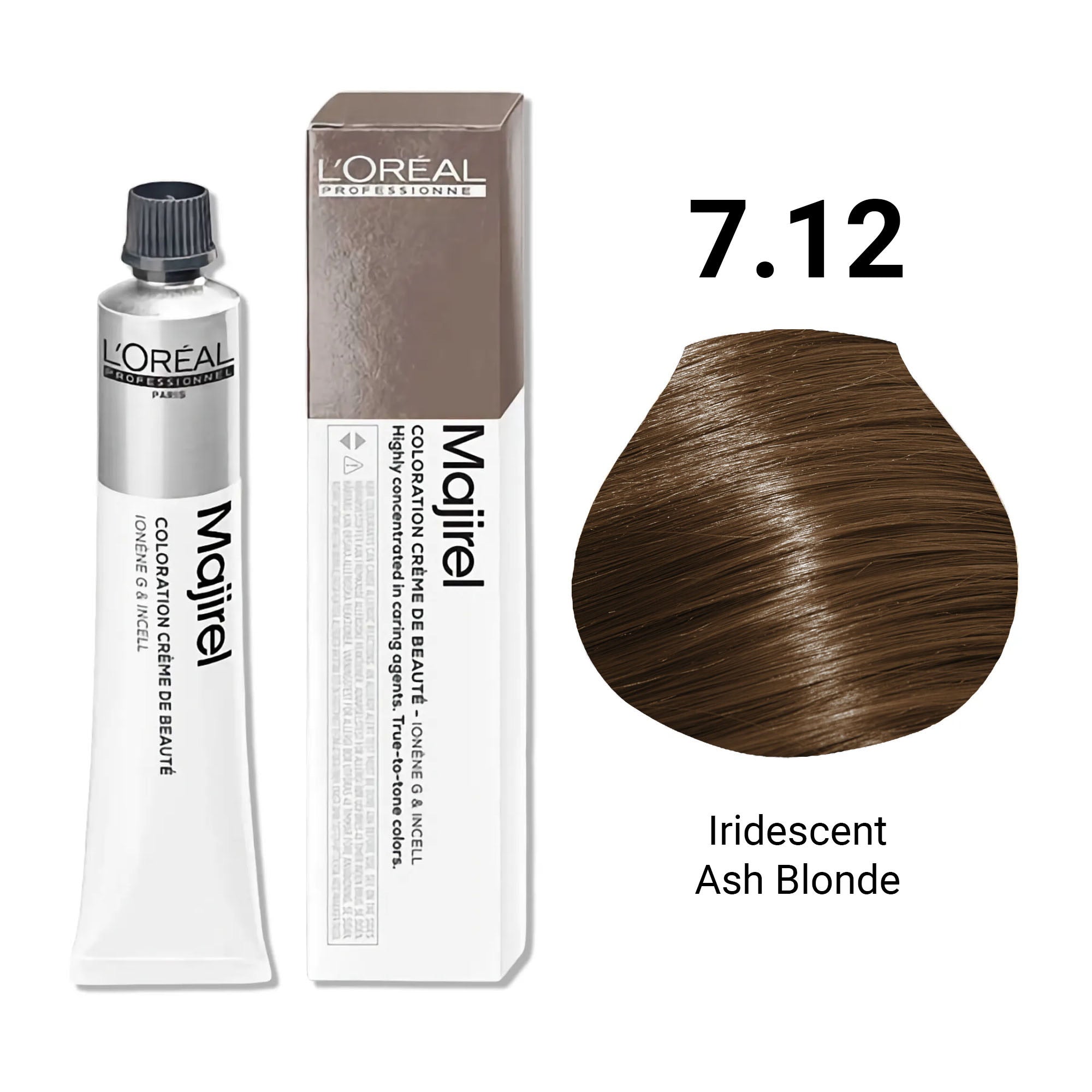 Loreal Professionnel - Majirel Permanent Hair Colour 7.12 Iridescent Ash Blonde 50ml