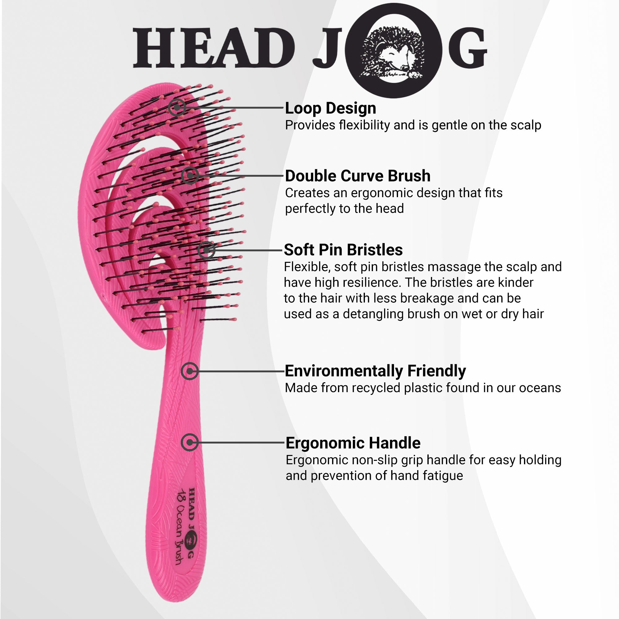 Head Jog - Detangler Ocean Brush Collection
