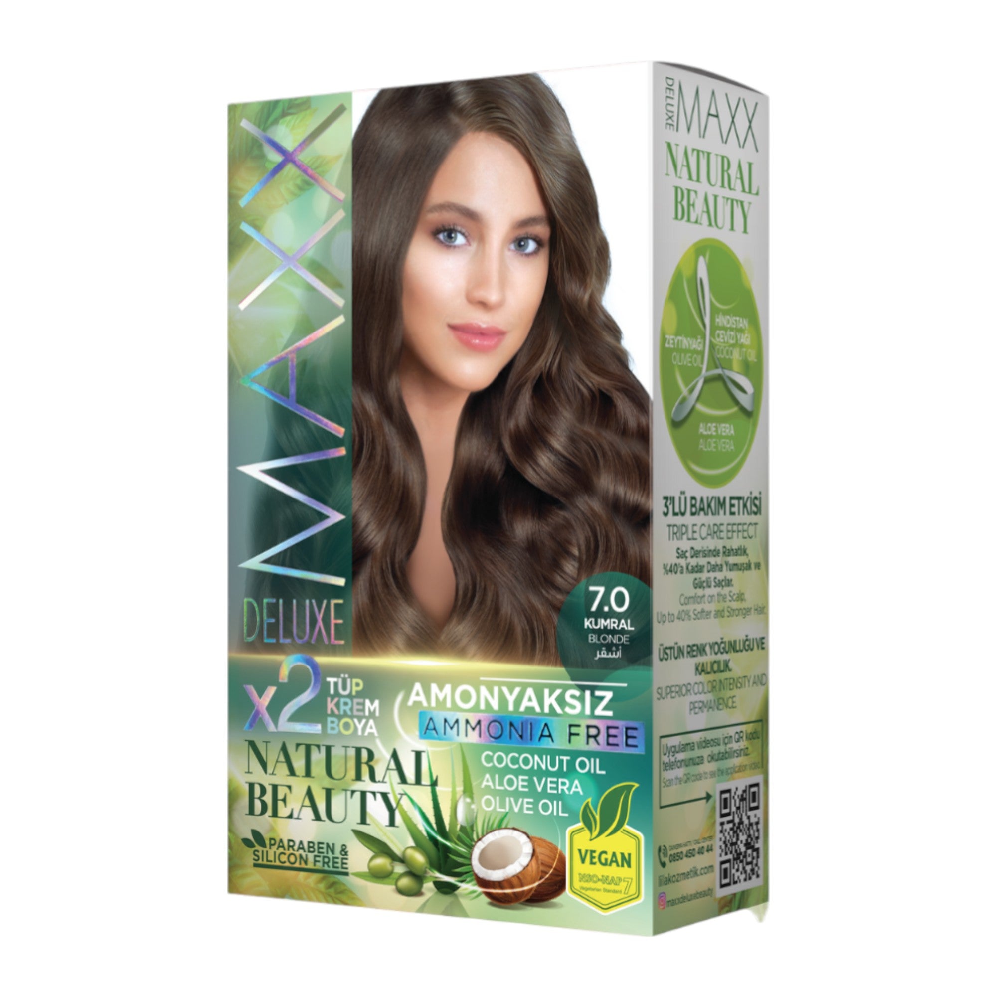 Maxx Deluxe - Natural Beauty Hair Colour Ammonia Free (2 Applications)