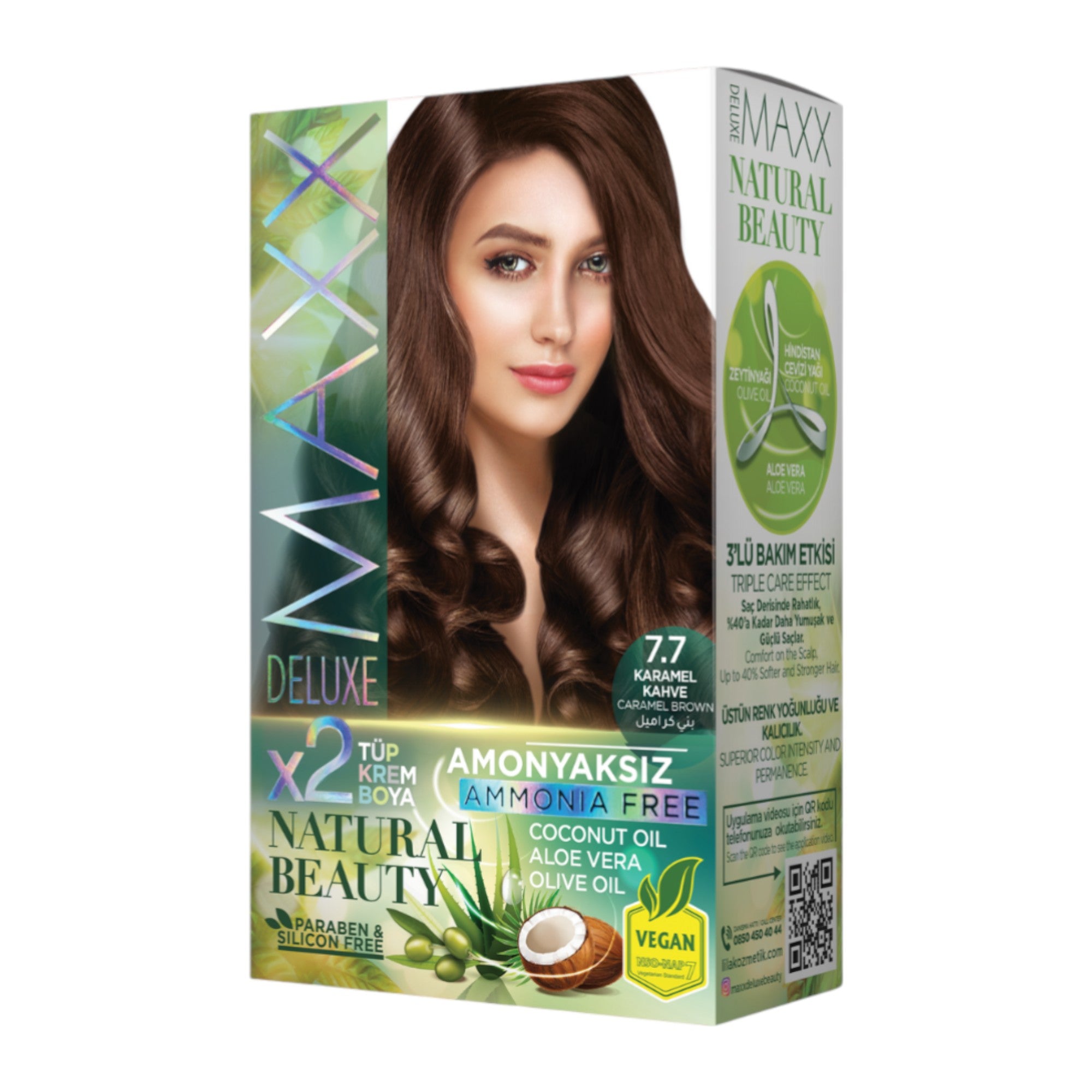 Maxx Deluxe - Natural Beauty Hair Colour Ammonia Free (2 Applications)
