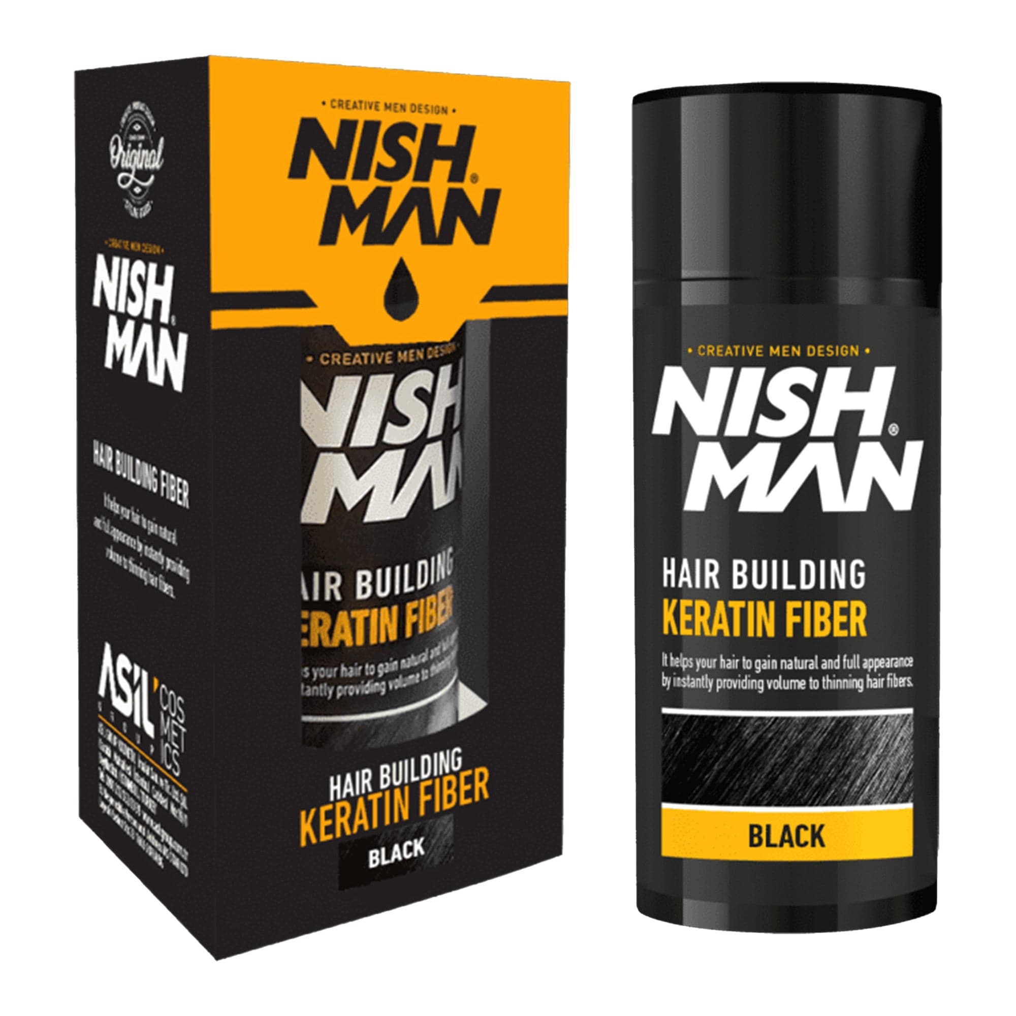 Nishman - Hair Building Keratin Fiber Black 21g