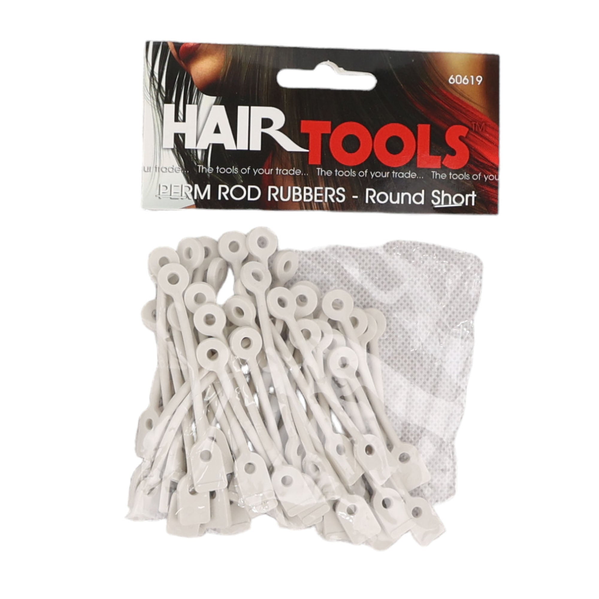 Hair Tools - Perm Rods Rubbers Round Short 50pcs