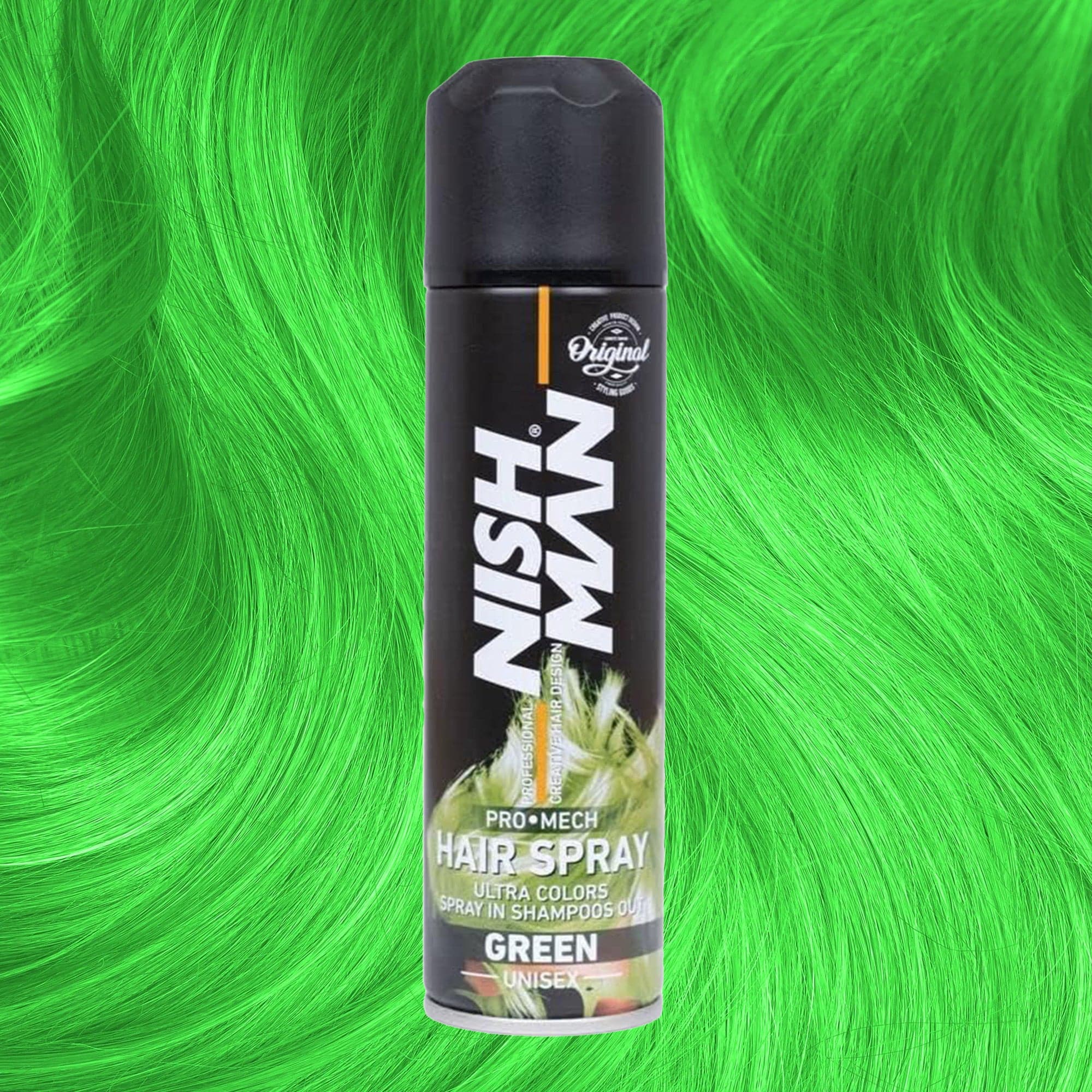 Nishman - Temporary Hair Colour Spray Green 150ml