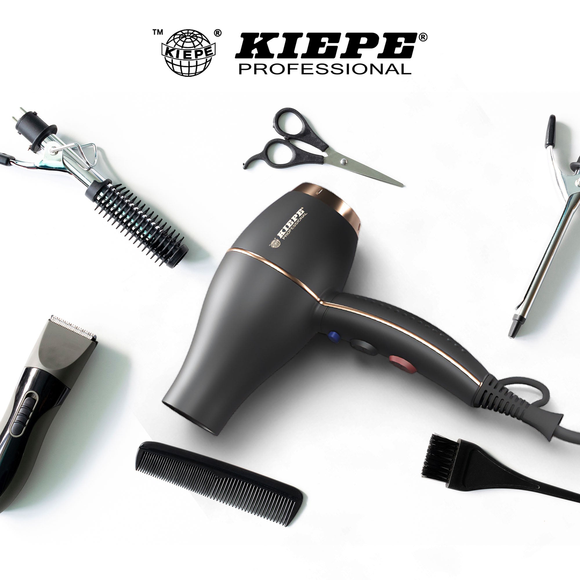 Kiepe - Hair Dryer Bloom Cremic & Ionic 2000W Matte Black