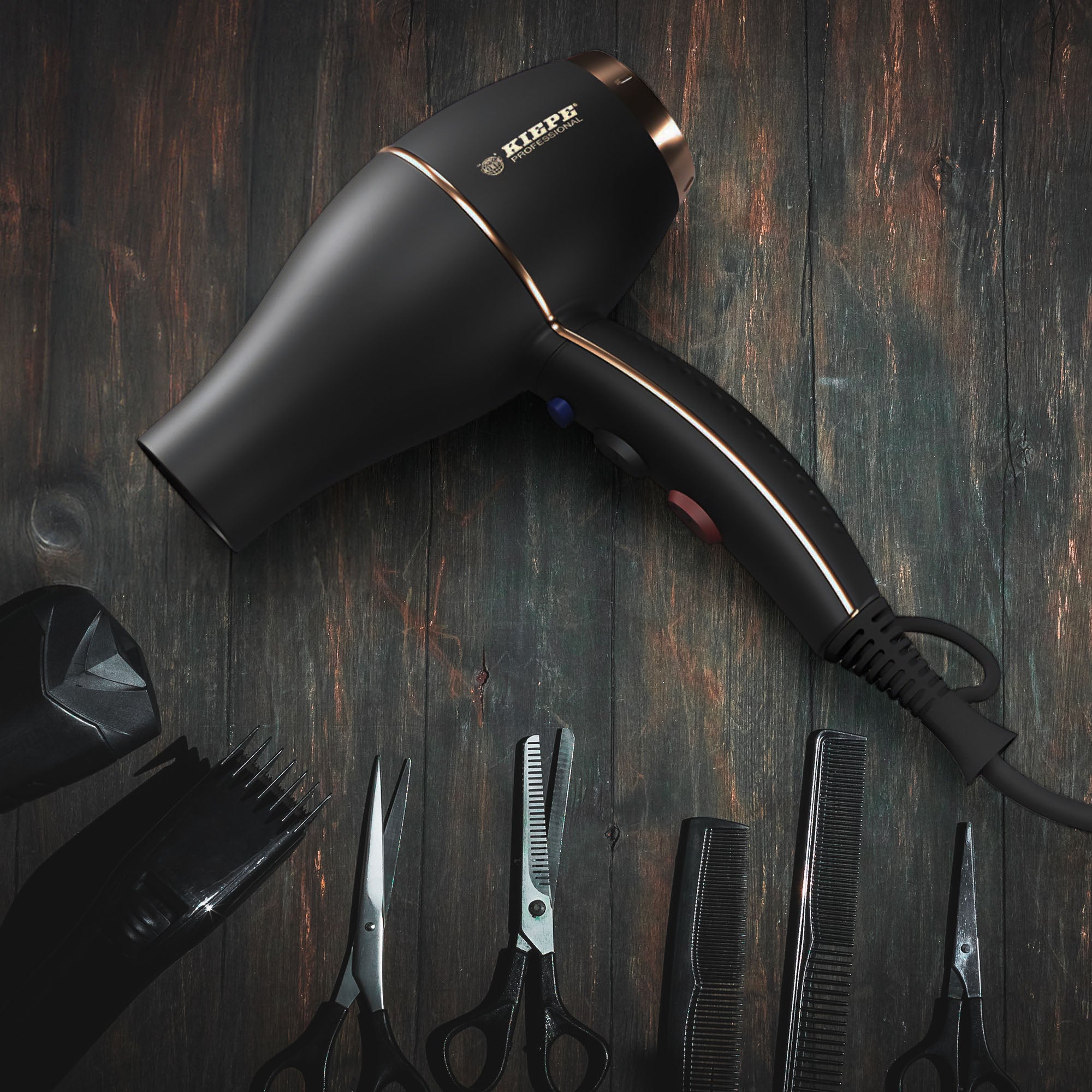 Kiepe - Hair Dryer Bloom Cremic & Ionic 2000W Matte Black