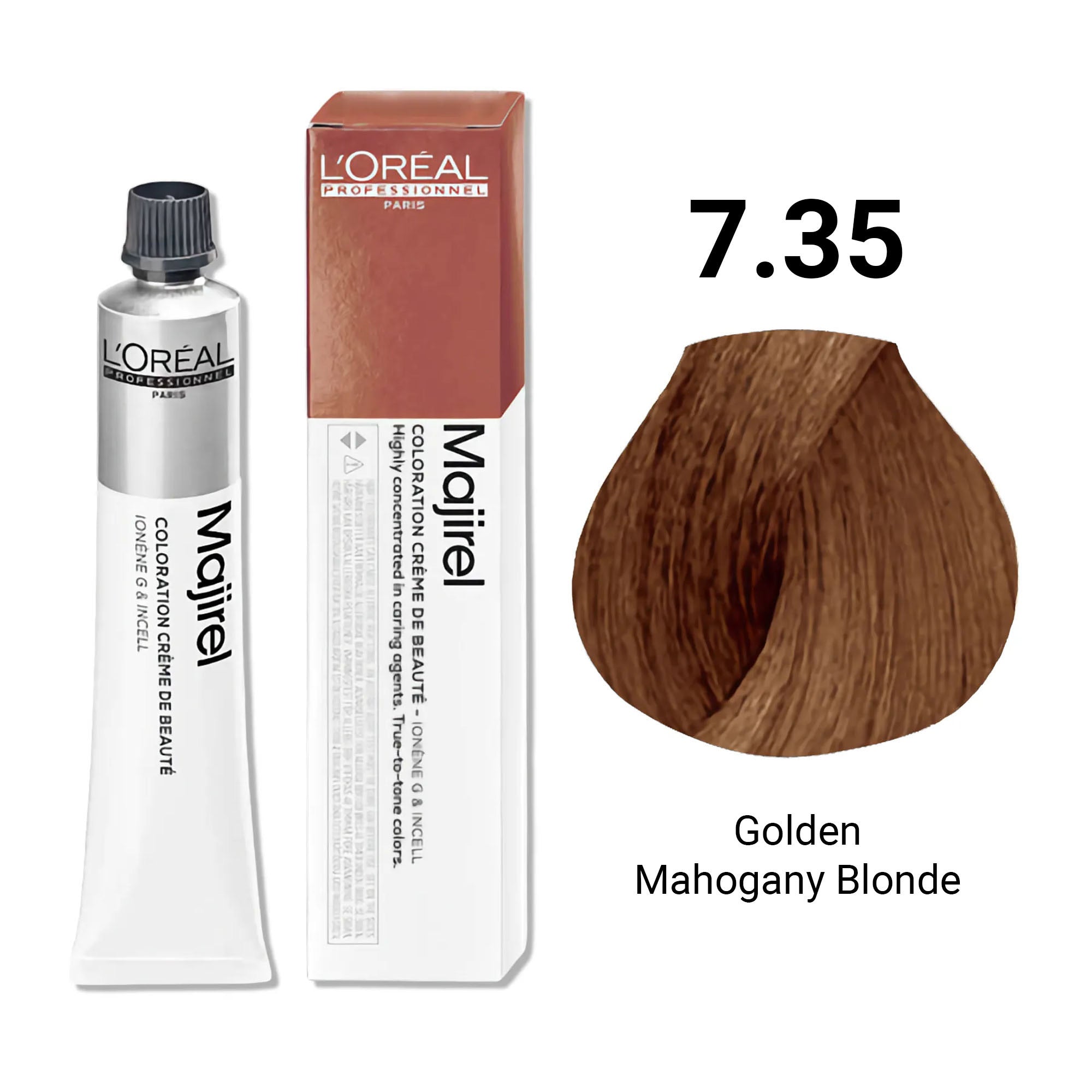 Loreal Professionnel - Majirel Permanent Hair Colour 7.35 Golden Mahogany Blonde 50ml