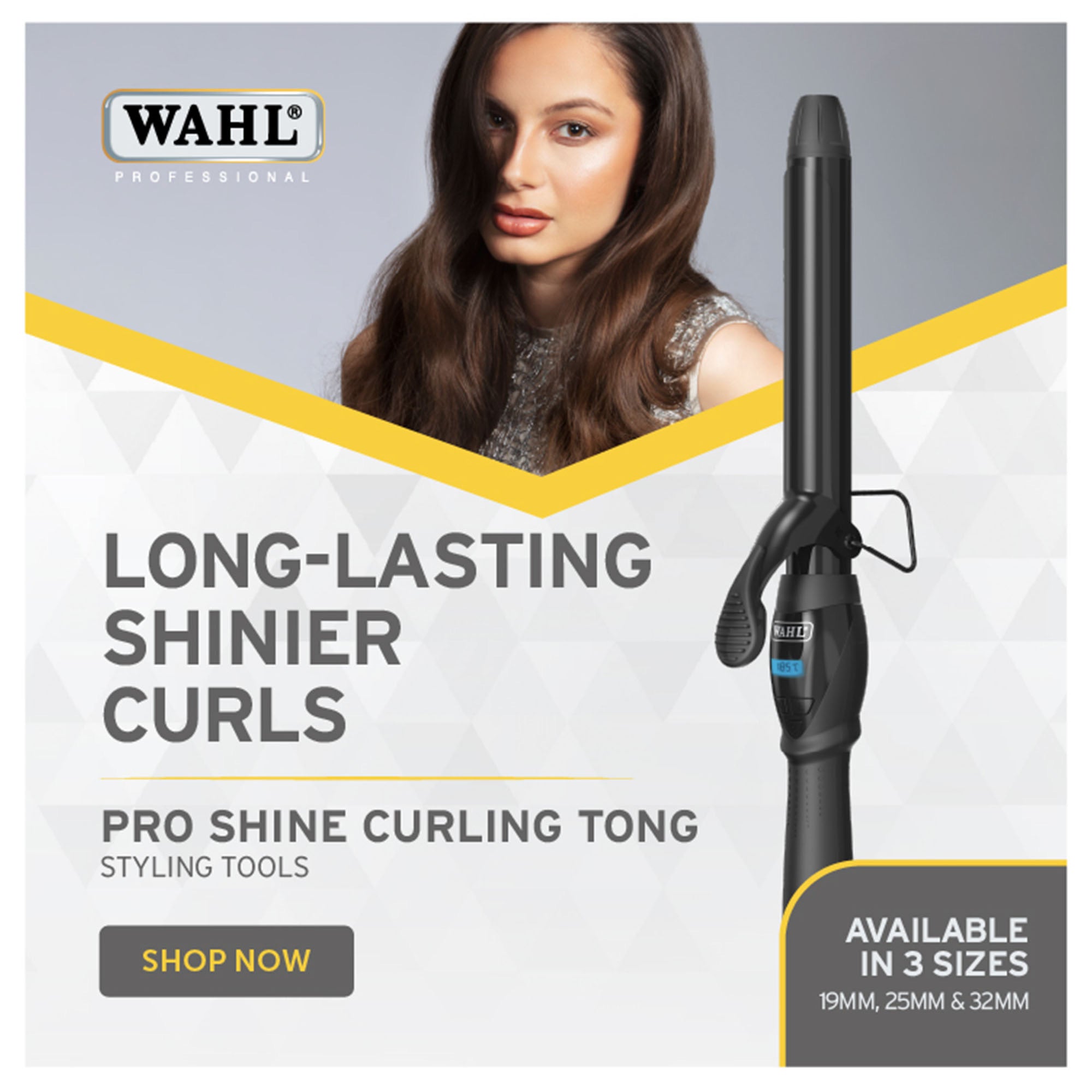 Wahl - Pro Shine Curling Tong Smooth Curls 19mm