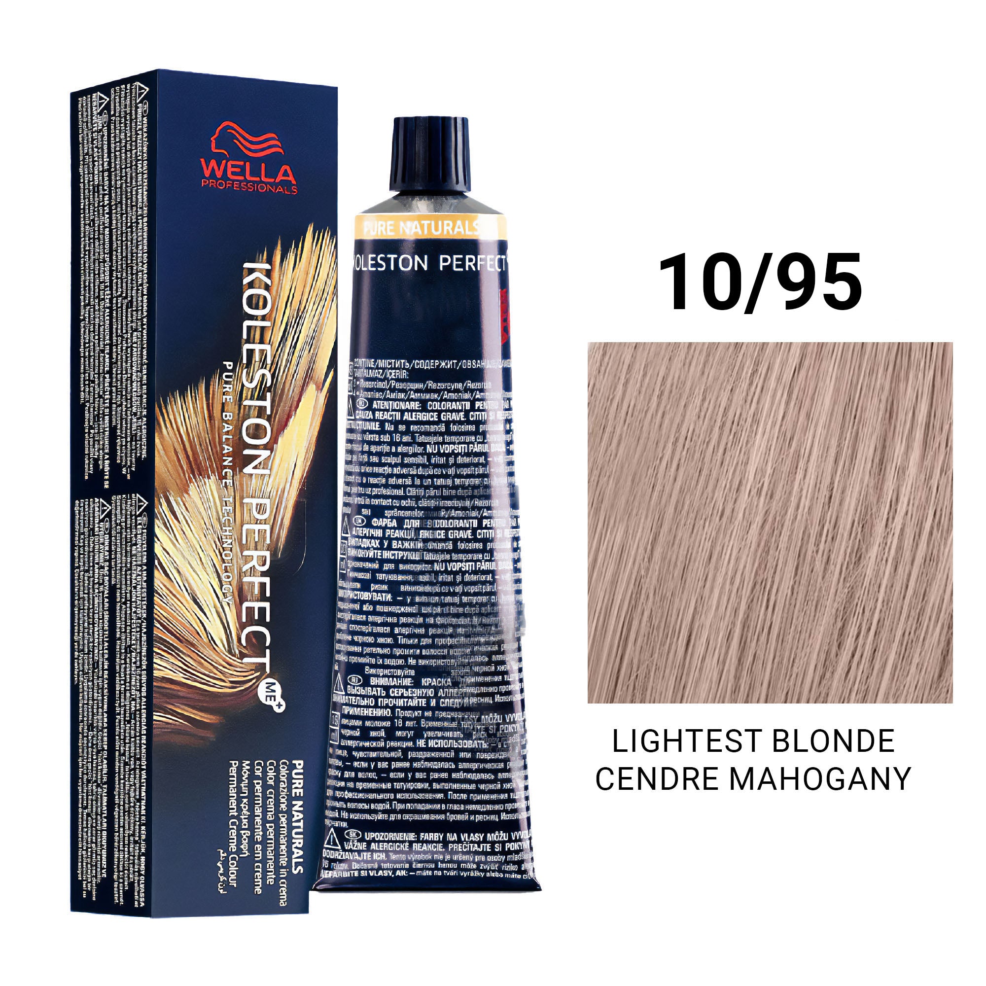 Wella Professionals - Koleston Perfect Me+ 10/95 Lightest Blonde Cendre Mahogany 60ml