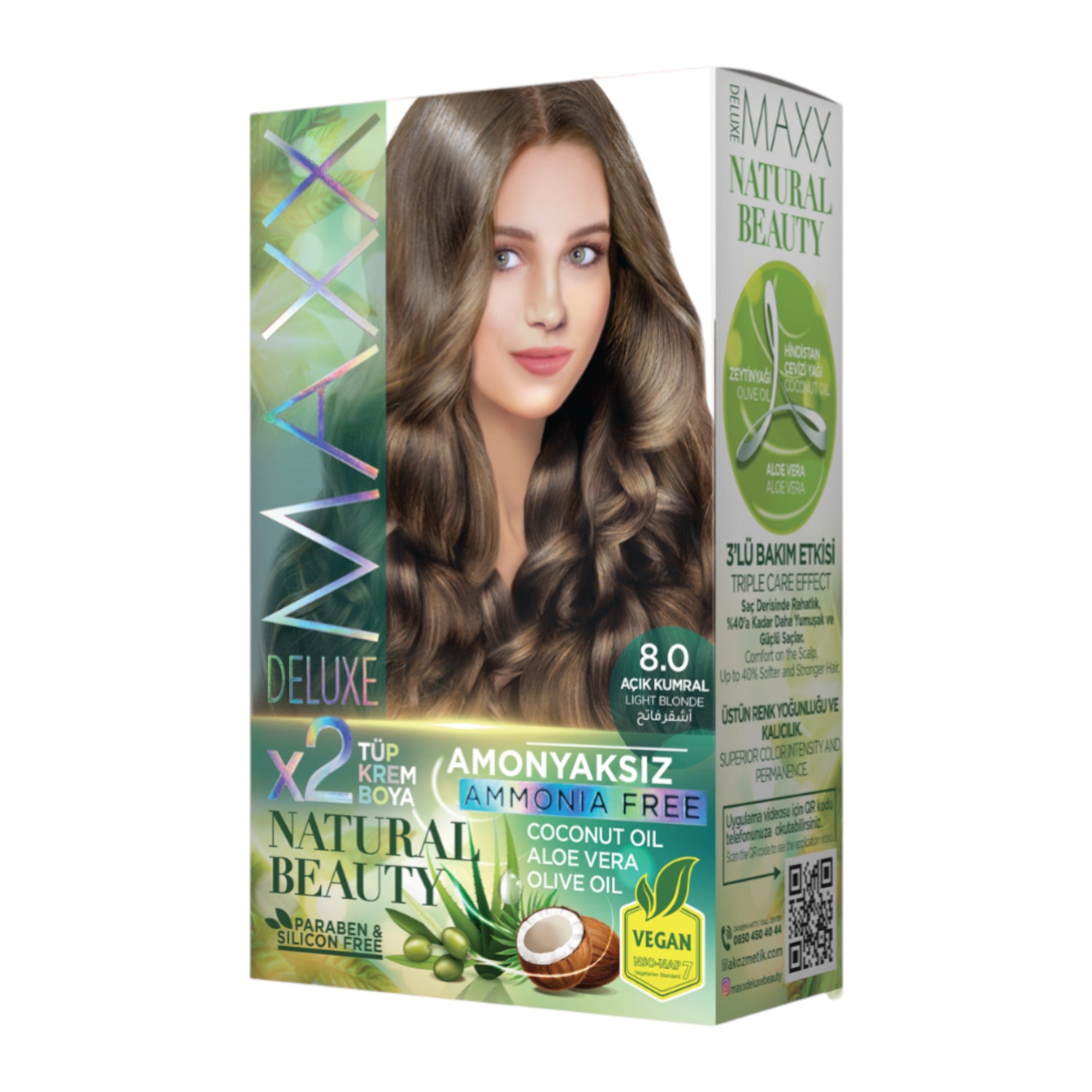 Maxx Deluxe - Natural Beauty Hair Colour Ammonia Free (2 Applications)