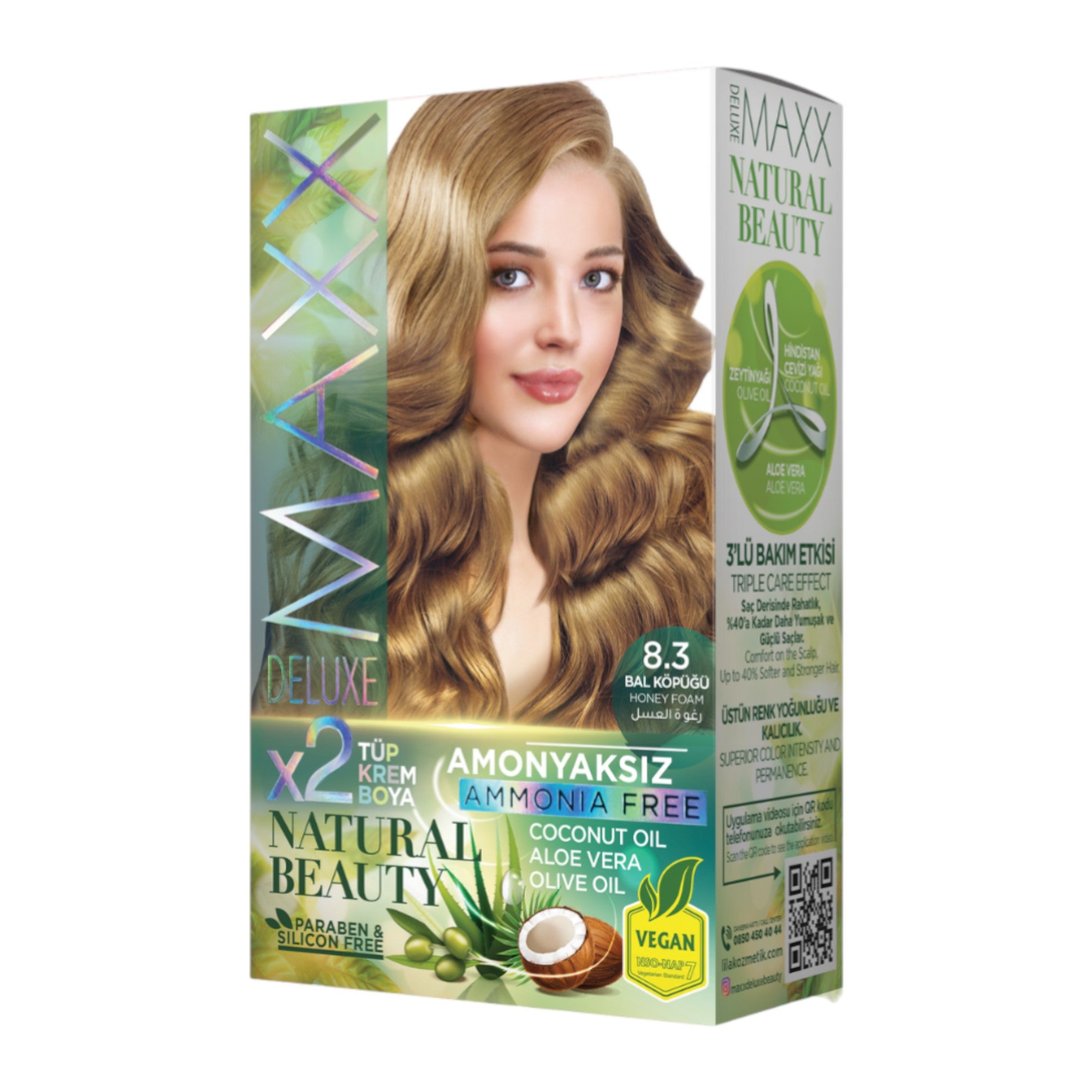 Maxx Deluxe - Natural Beauty Hair Colour Ammonia Free (2 Applications)