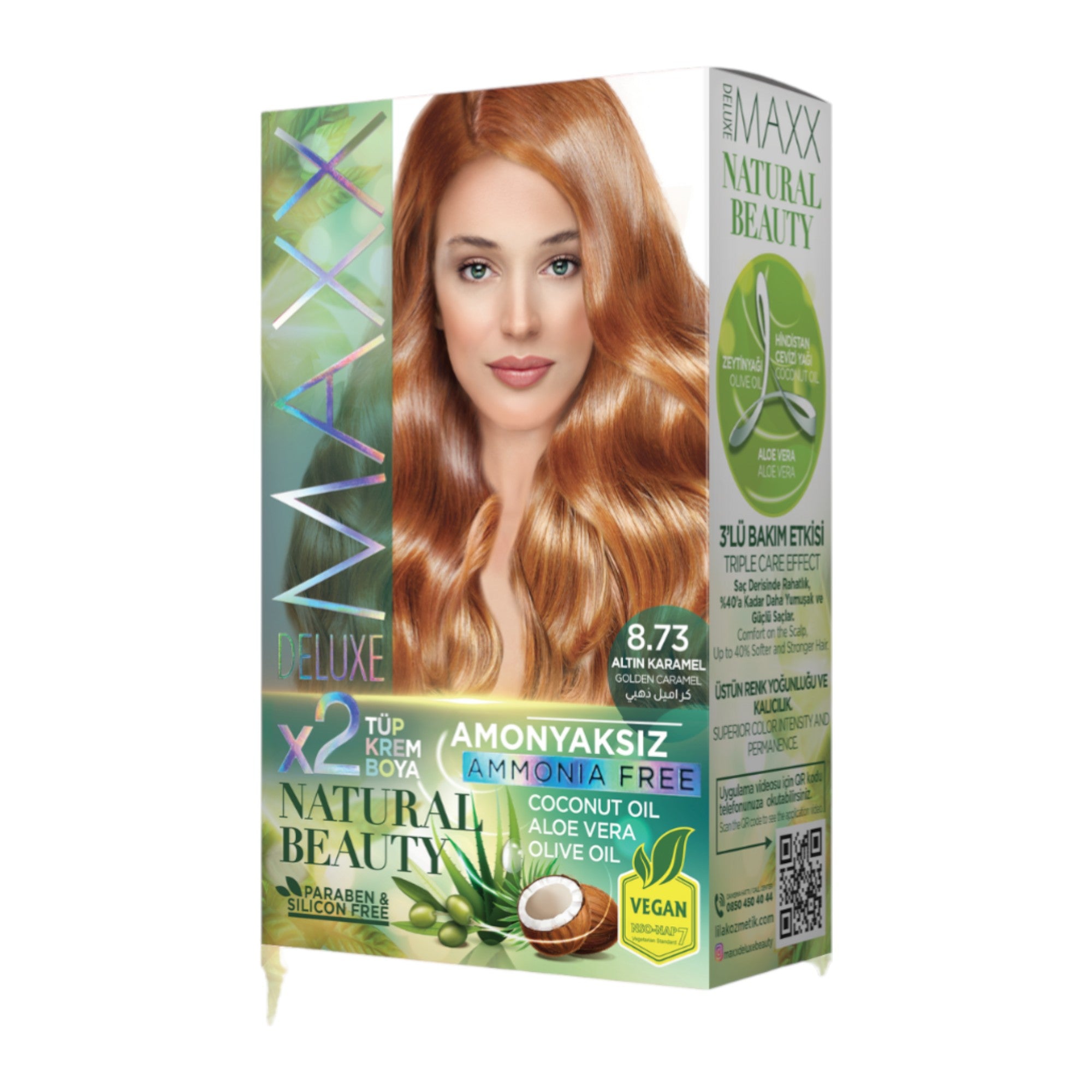 Maxx Deluxe - Natural Beauty Hair Colour Ammonia Free (2 Applications)