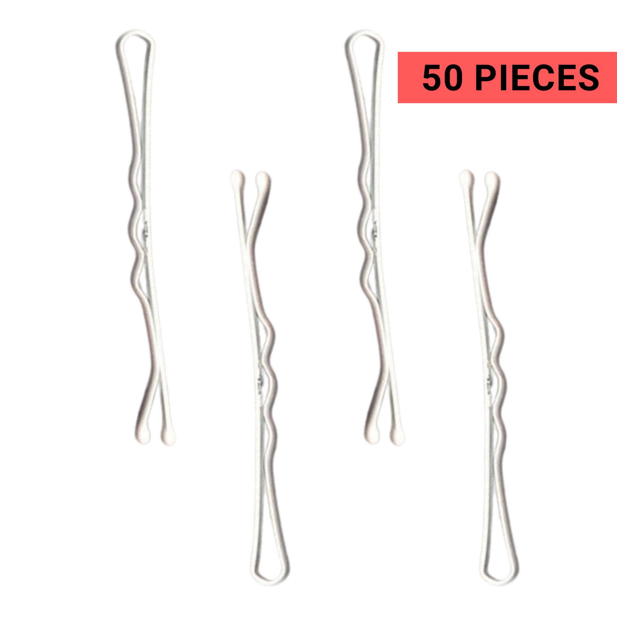 Hair Tools - Waved Grips 2” White 50pcs