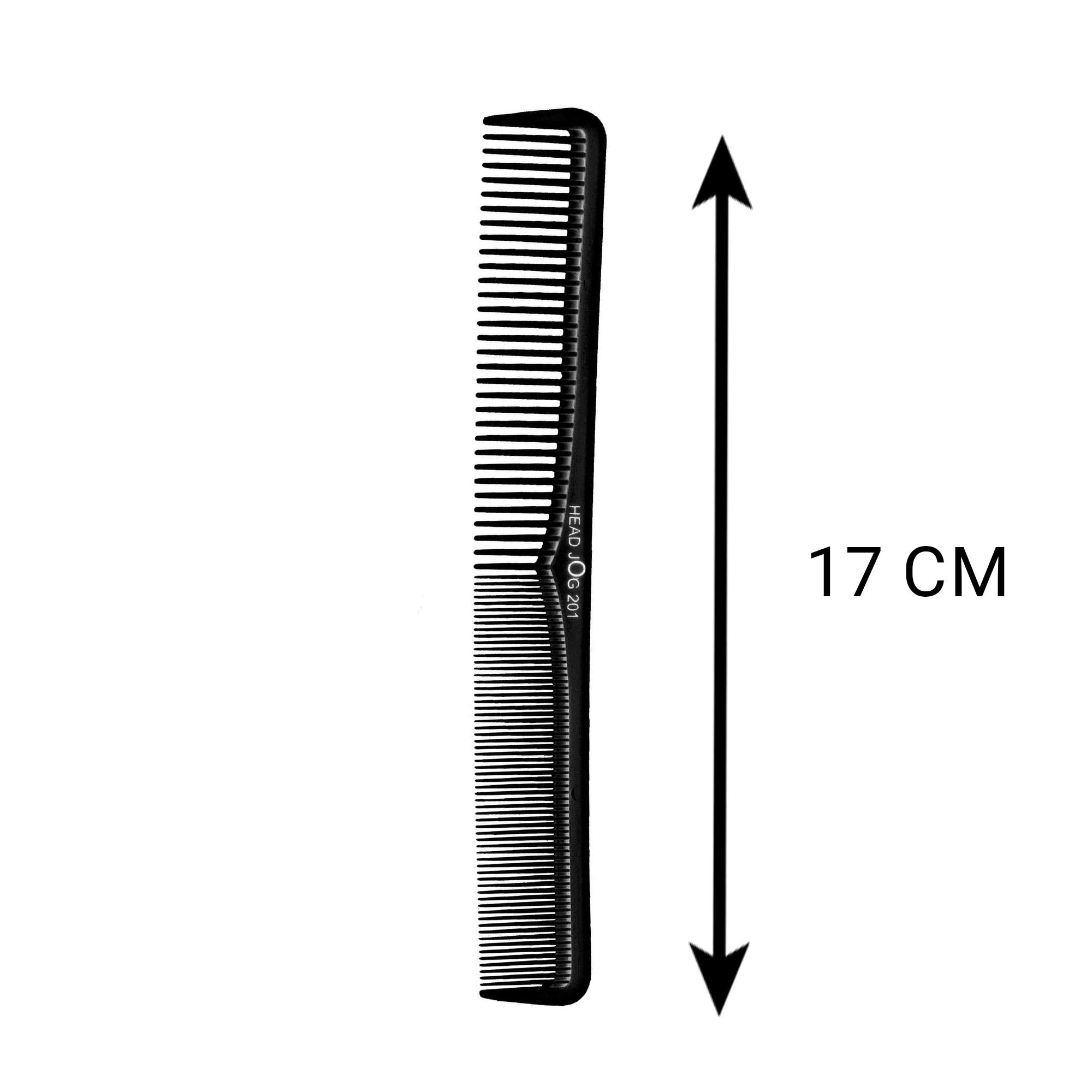 Head Jog - 201 Cutting Comb Black 17cm