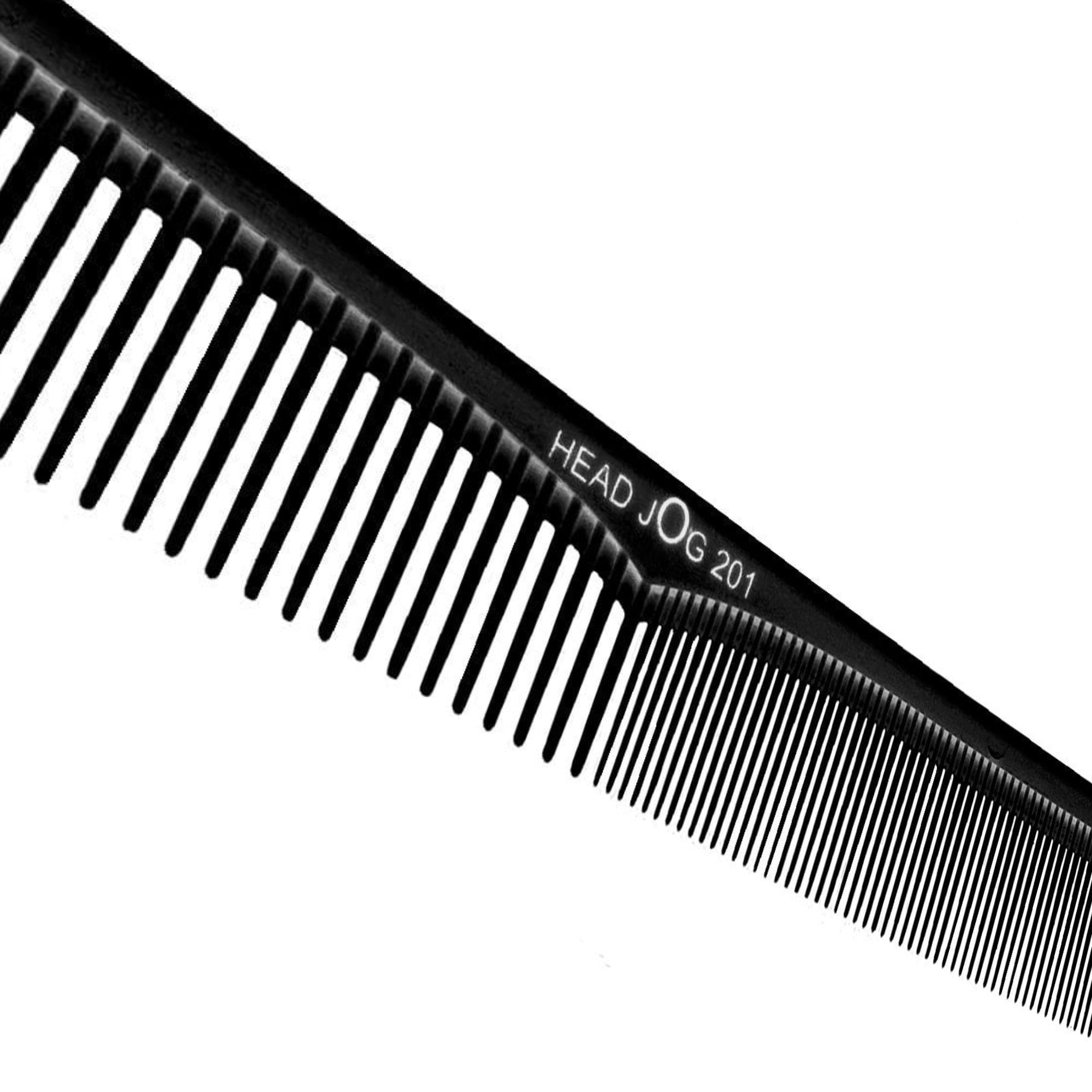 Head Jog - 201 Cutting Comb Black 17cm