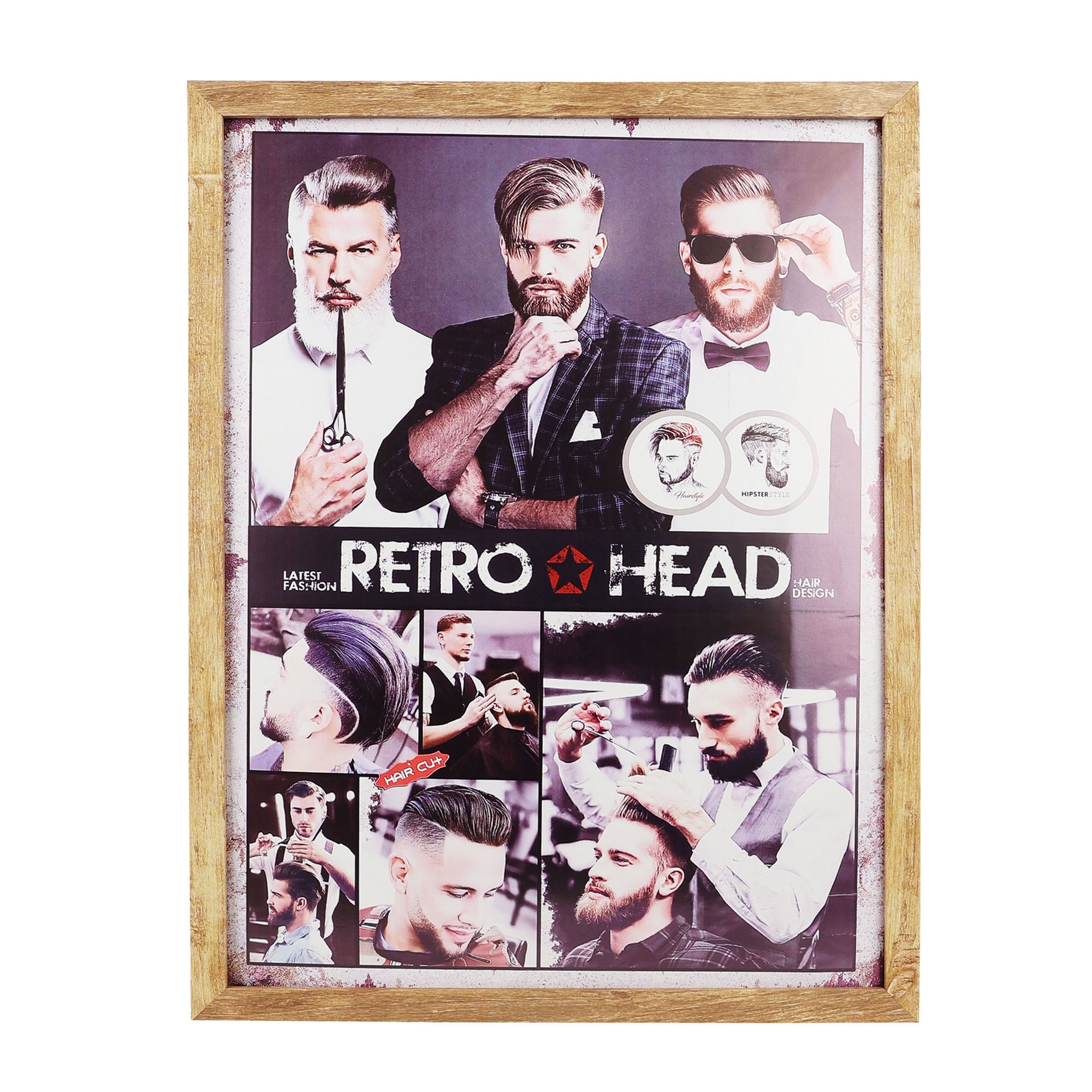 Eson - Barbershop Wall Art Haircut Style Framed Poster