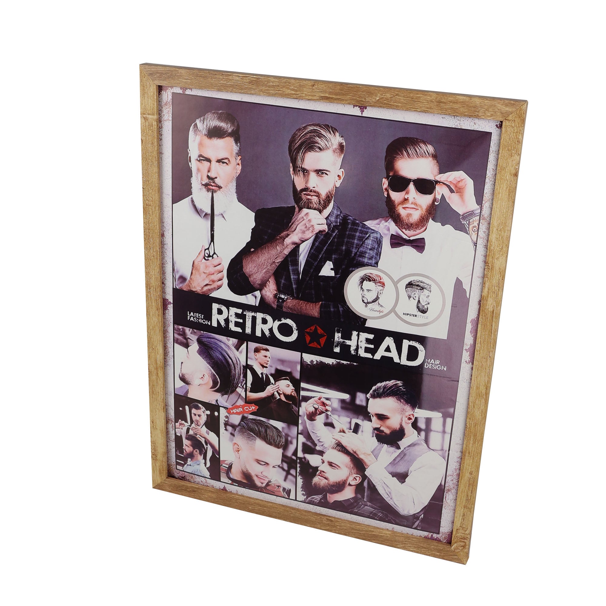 Eson - Barbershop Wall Art Haircut Style Framed Poster