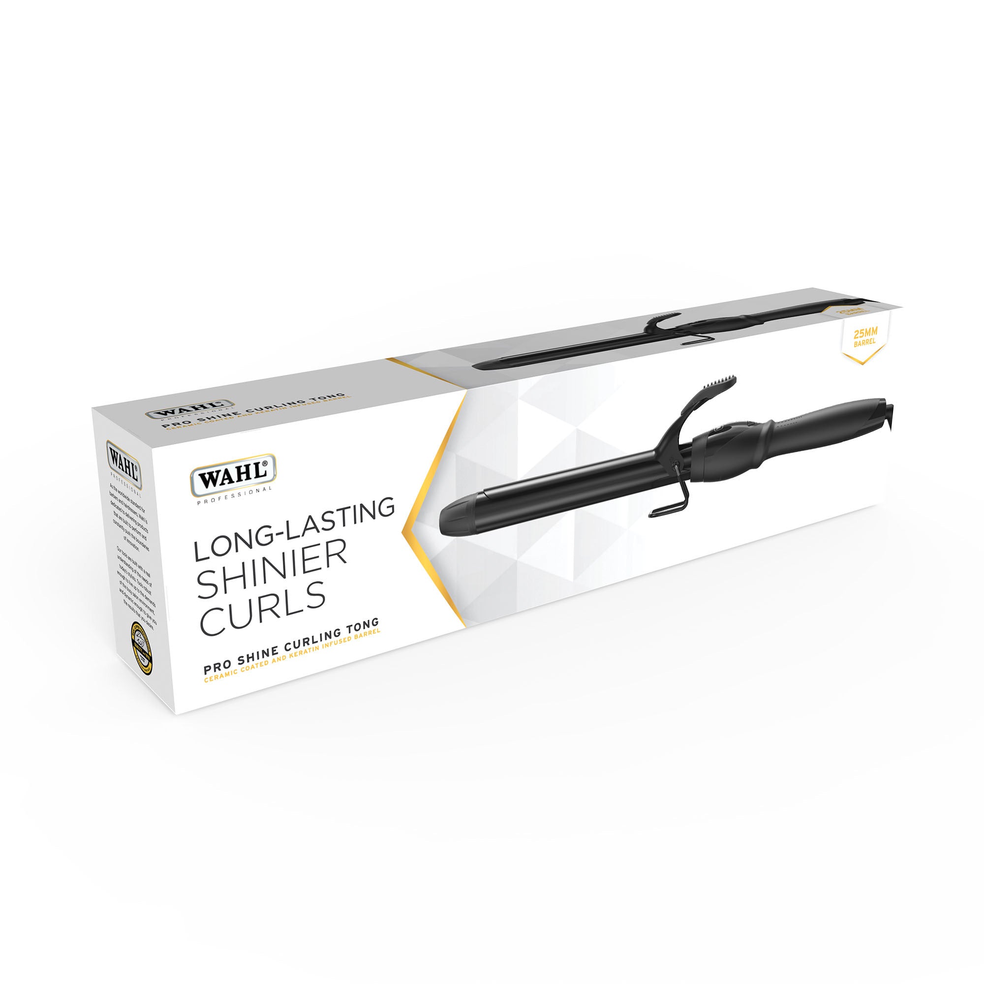 Wahl - Pro Shine Curling Tong Glam Curls 25mm