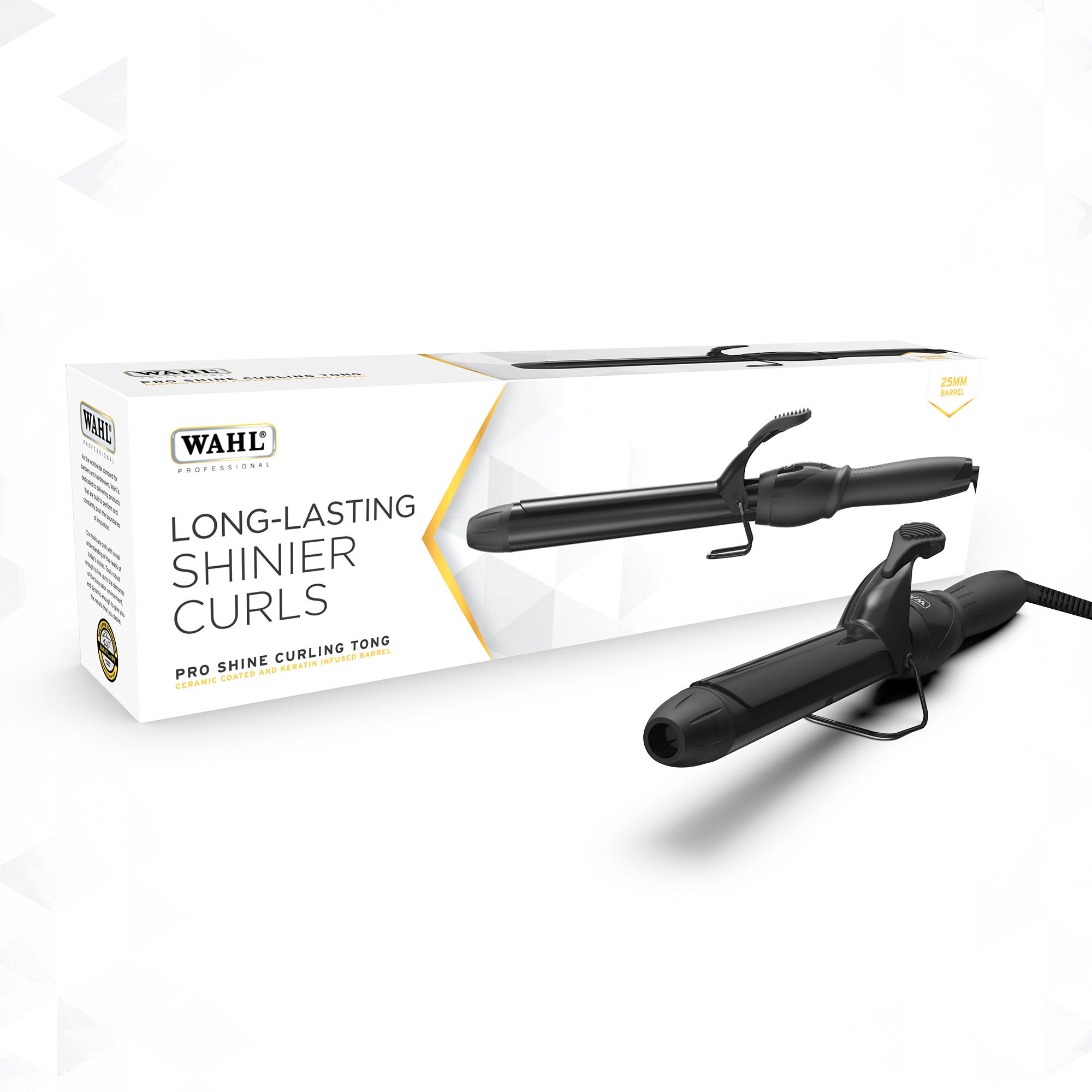 Wahl - Pro Shine Curling Tong Glam Curls 25mm