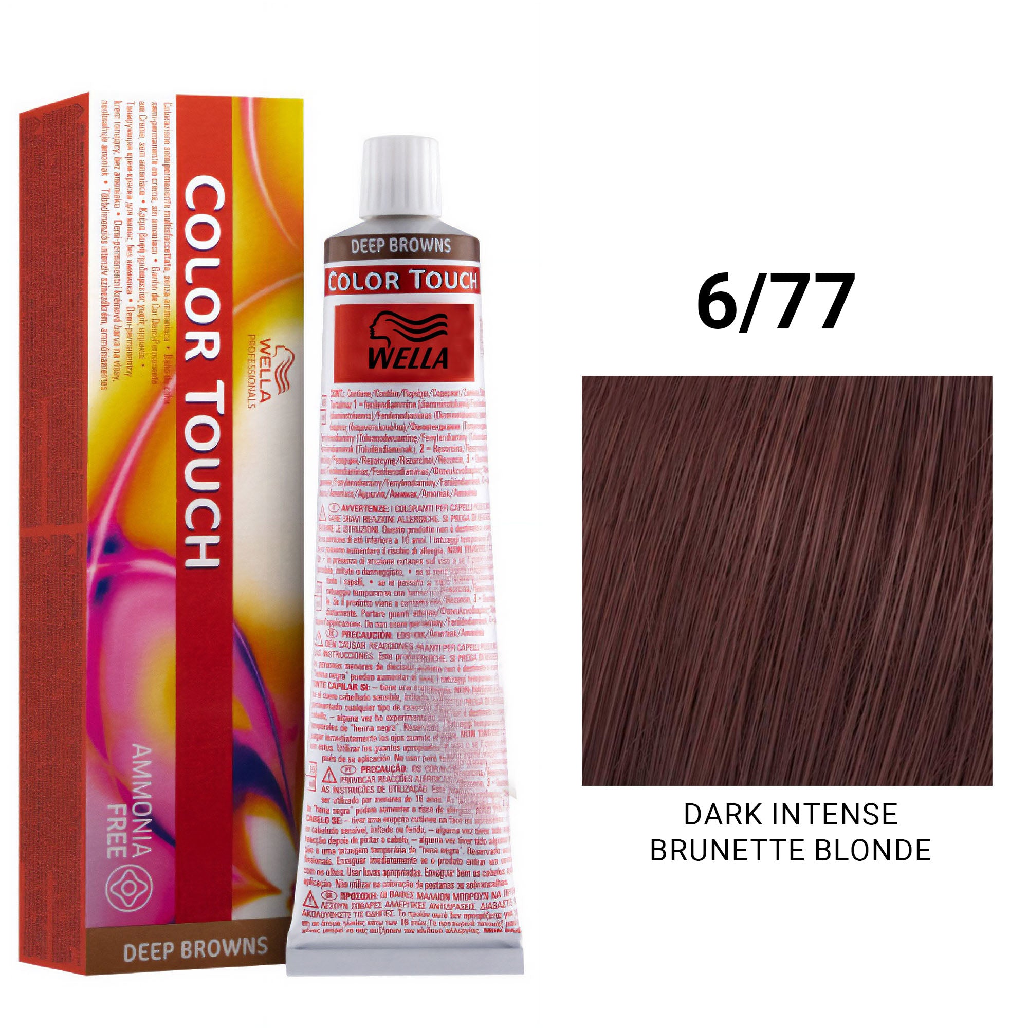 Wella Professionals - Color Touch 6/77 Dark Intense Brunette Blonde 60ml