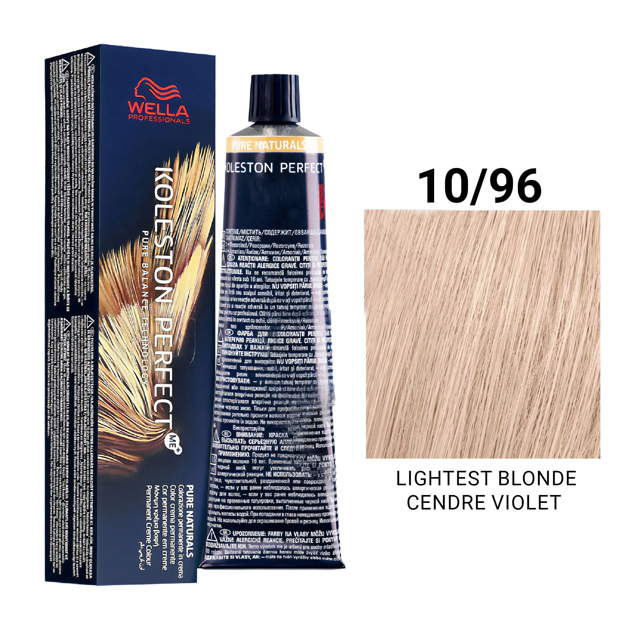 Wella Professionals - Koleston Perfect Me+ 10/96 Lightest Blonde Cendre Violet 60ml