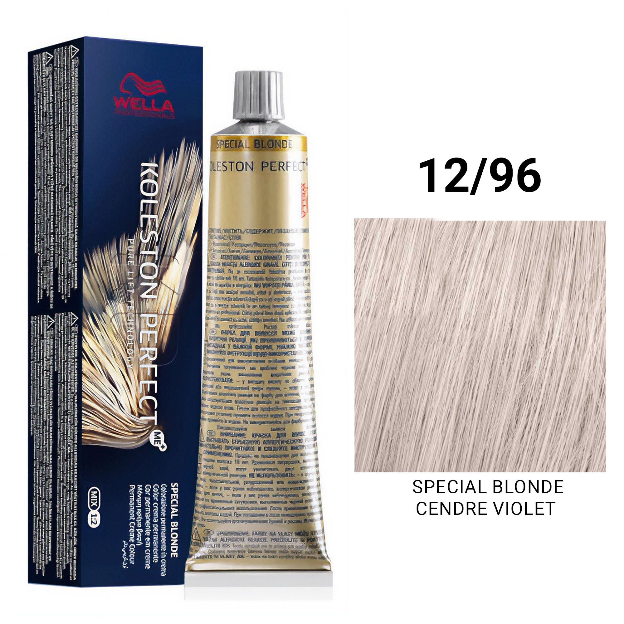 Wella Professionals - Koleston Perfect Me+ 12/96 Special Blonde Cendre Violet 60ml