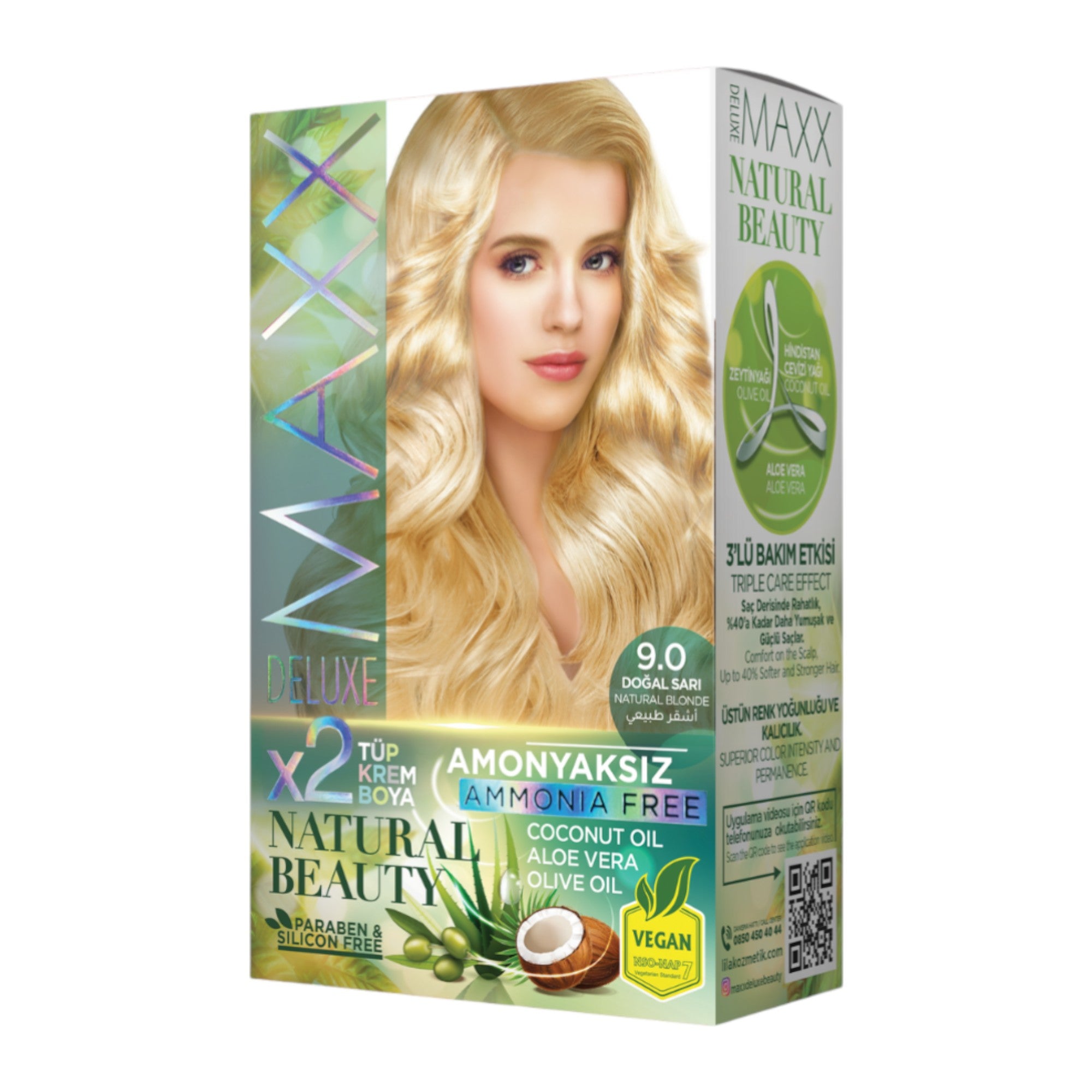 Maxx Deluxe - Natural Beauty Hair Colour Ammonia Free (2 Applications)