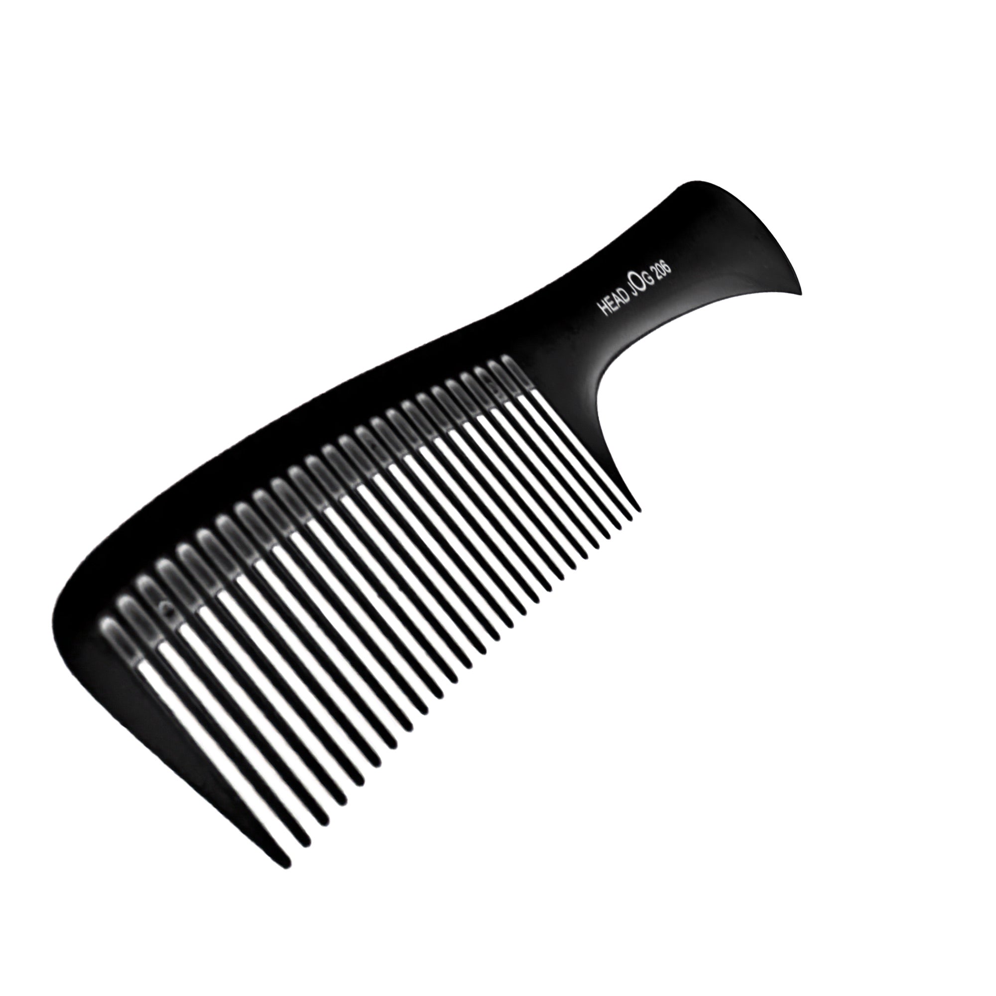 Head Jog - 206 Detangler Comb Black 21cm