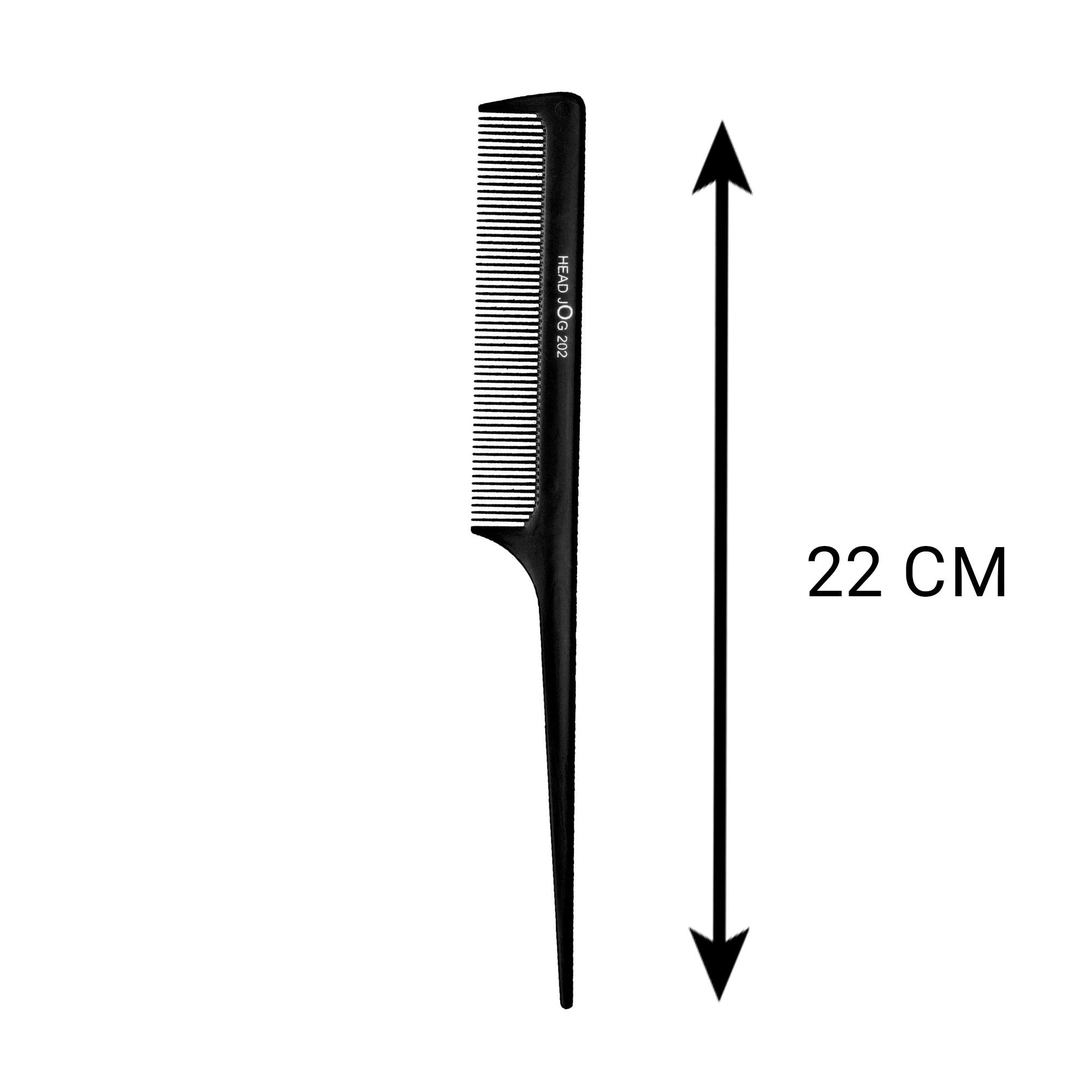 Head Jog - 202 Tail Comb Black 22cm