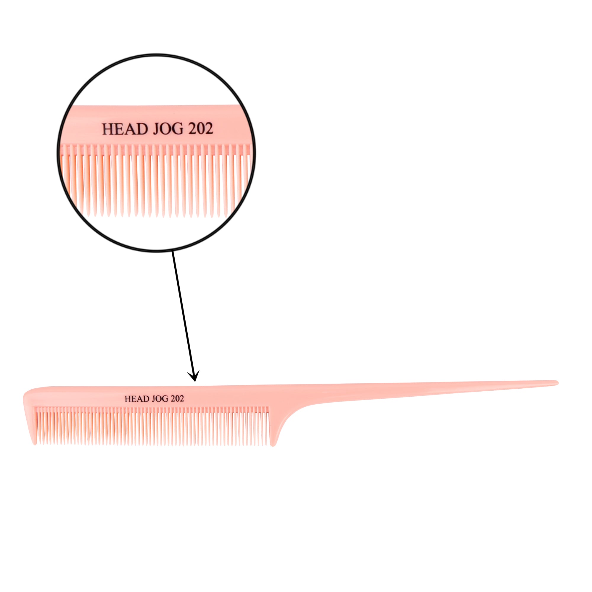 Head Jog - 202 Tail Comb Pink 22cm