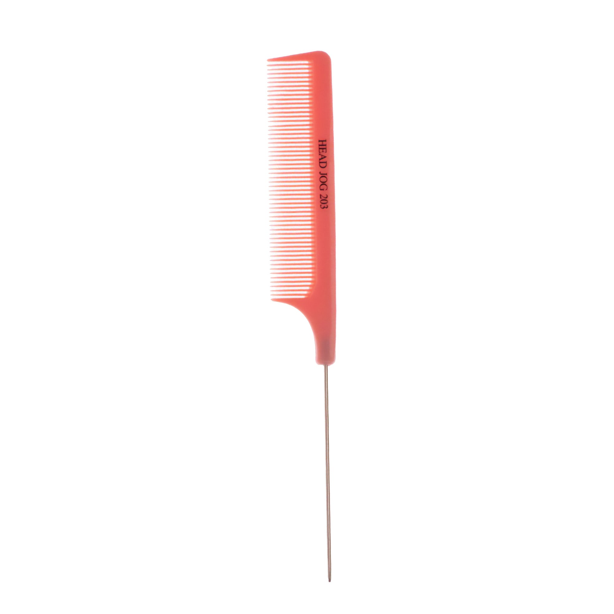 Head Jog - 203 Pin Tail Comb Pink 21cm