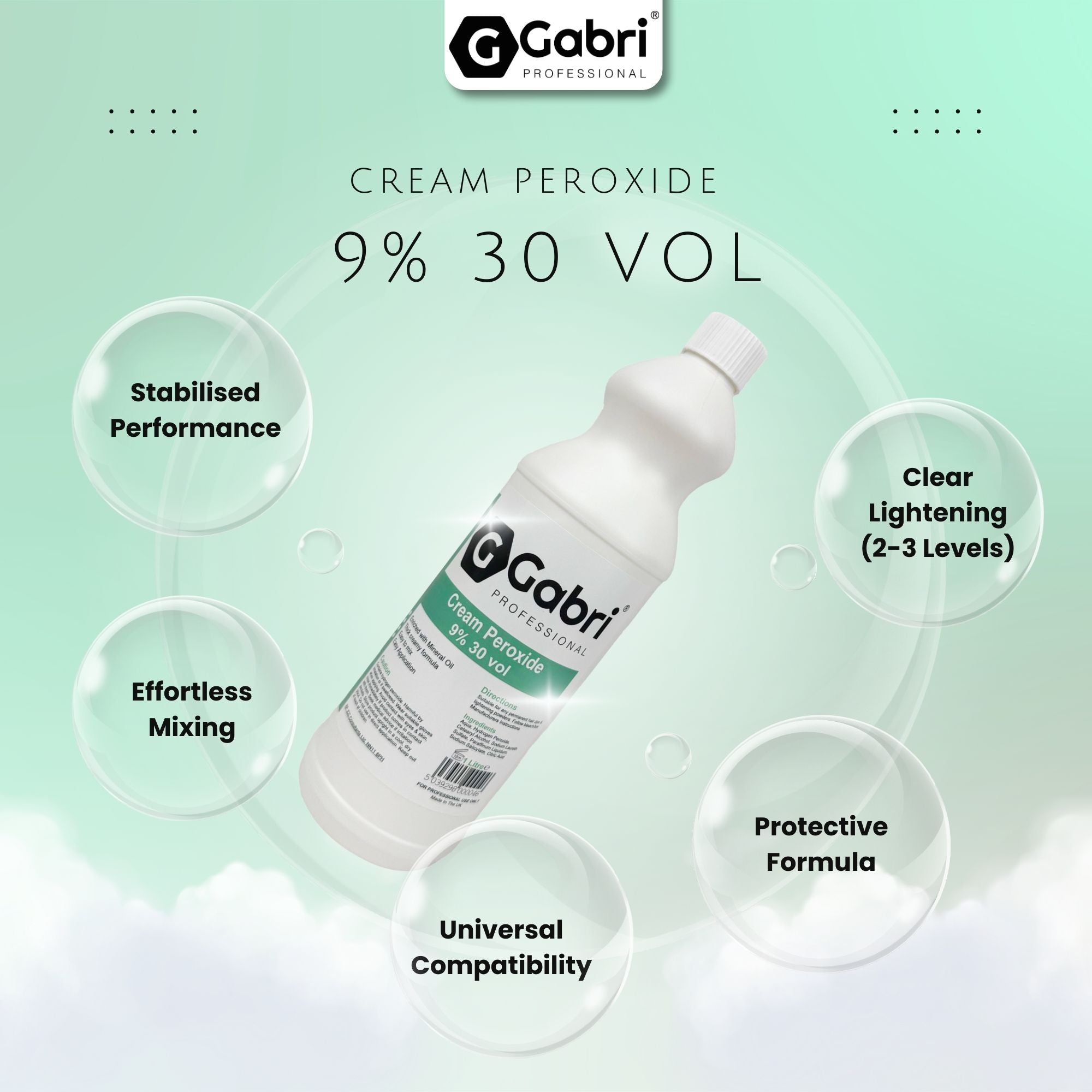 Gabri Professional - Cream Peroxide 9% 30 Vol 1000ml