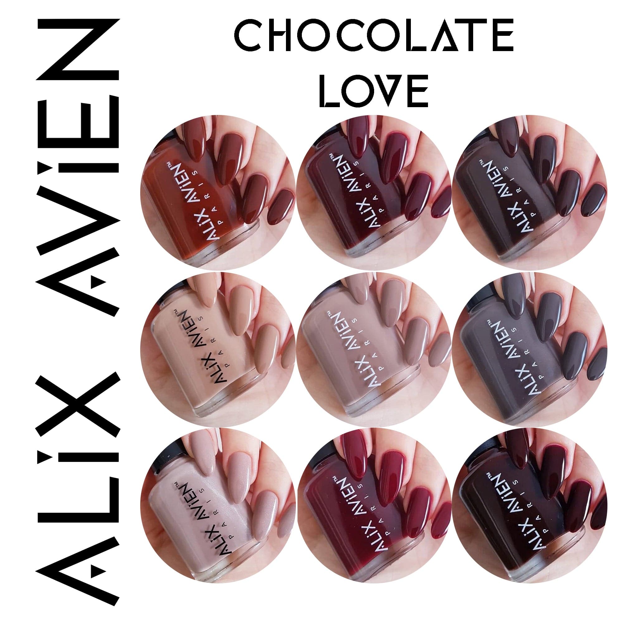 Alix Avien - Nail Polish No.100 (Chocolate Cake) - Eson Direct