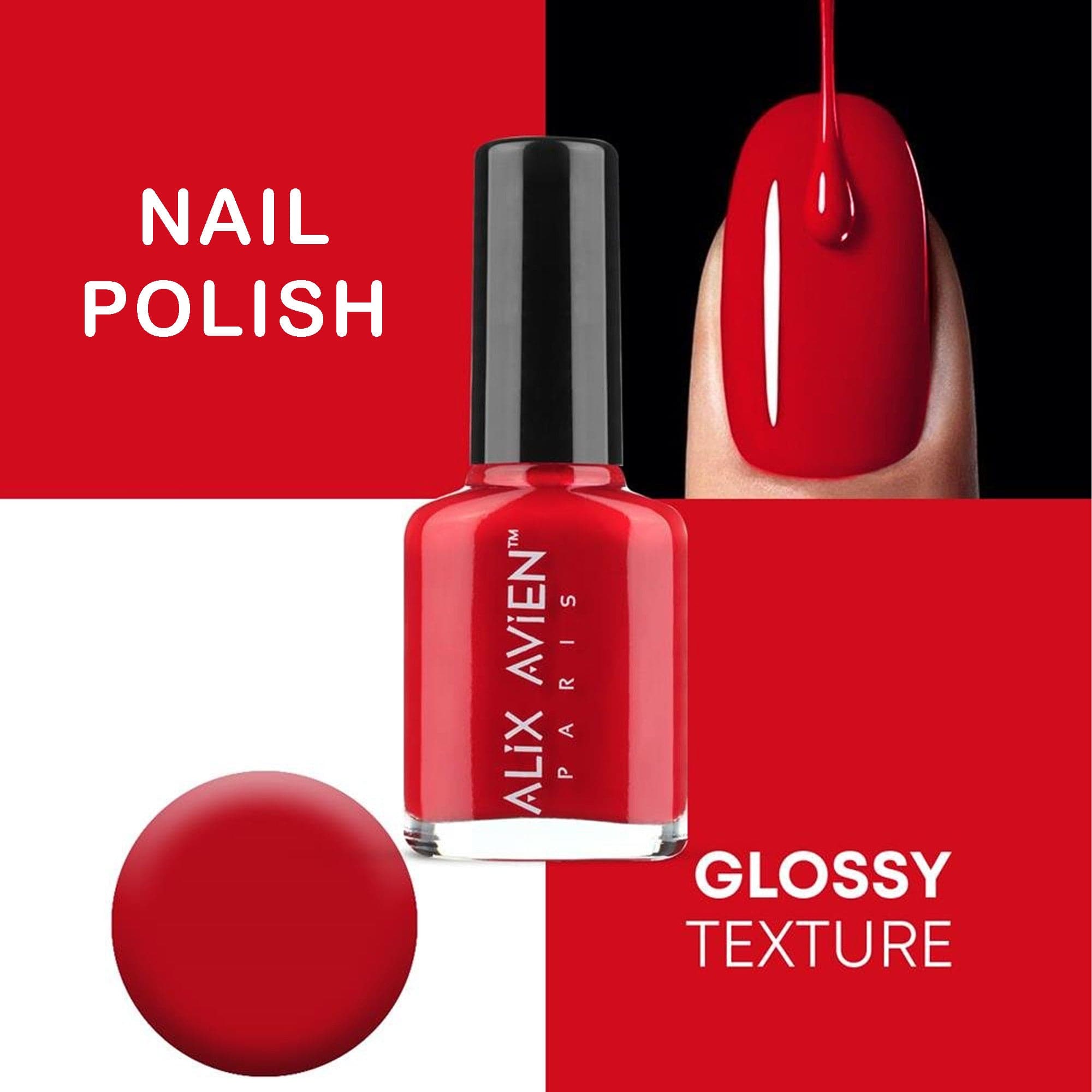 Alix Avien - Nail Polish No.15 (Hot Red) - Eson Direct