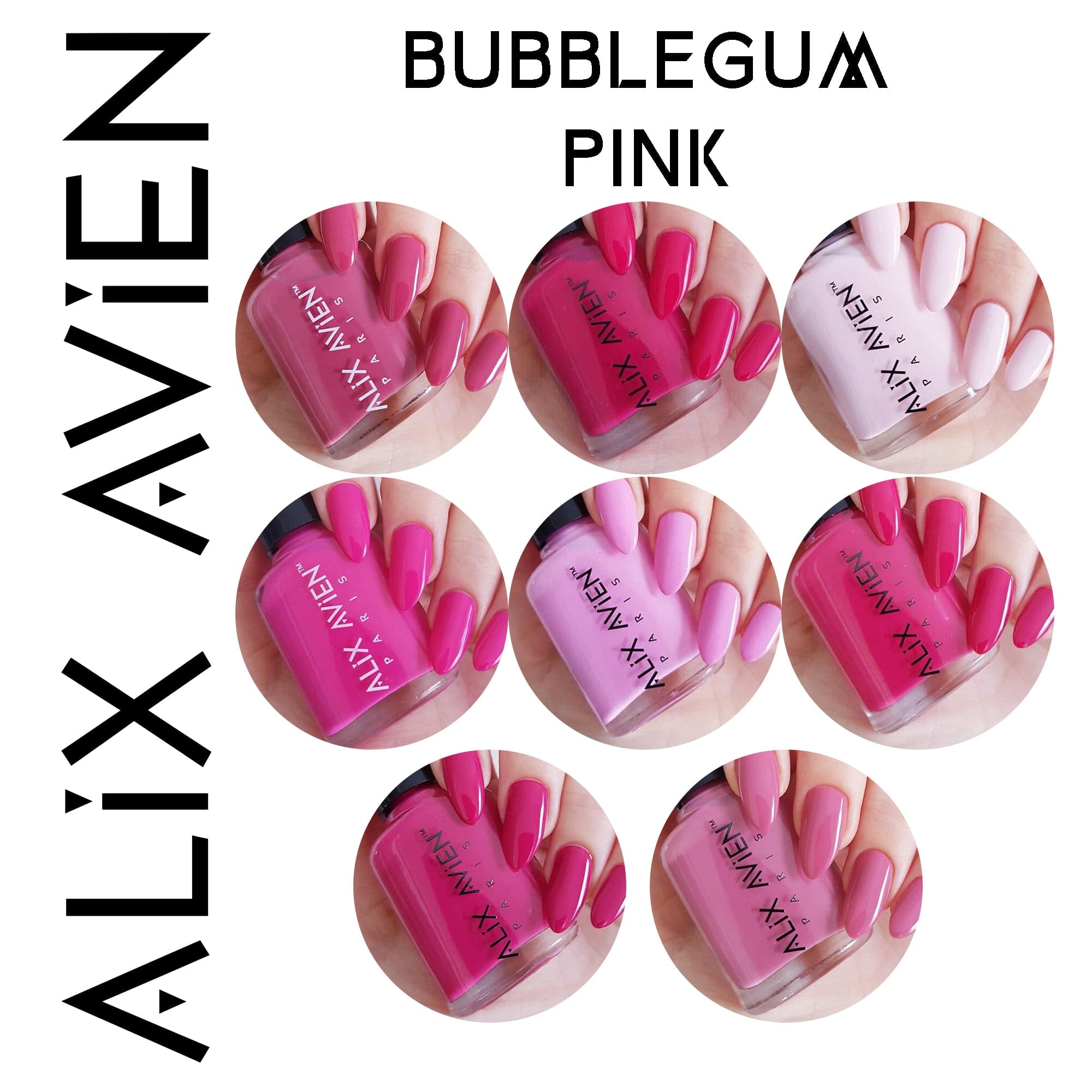 Alix Avien - Nail Polish No.18 (Hot Pink) - Eson Direct