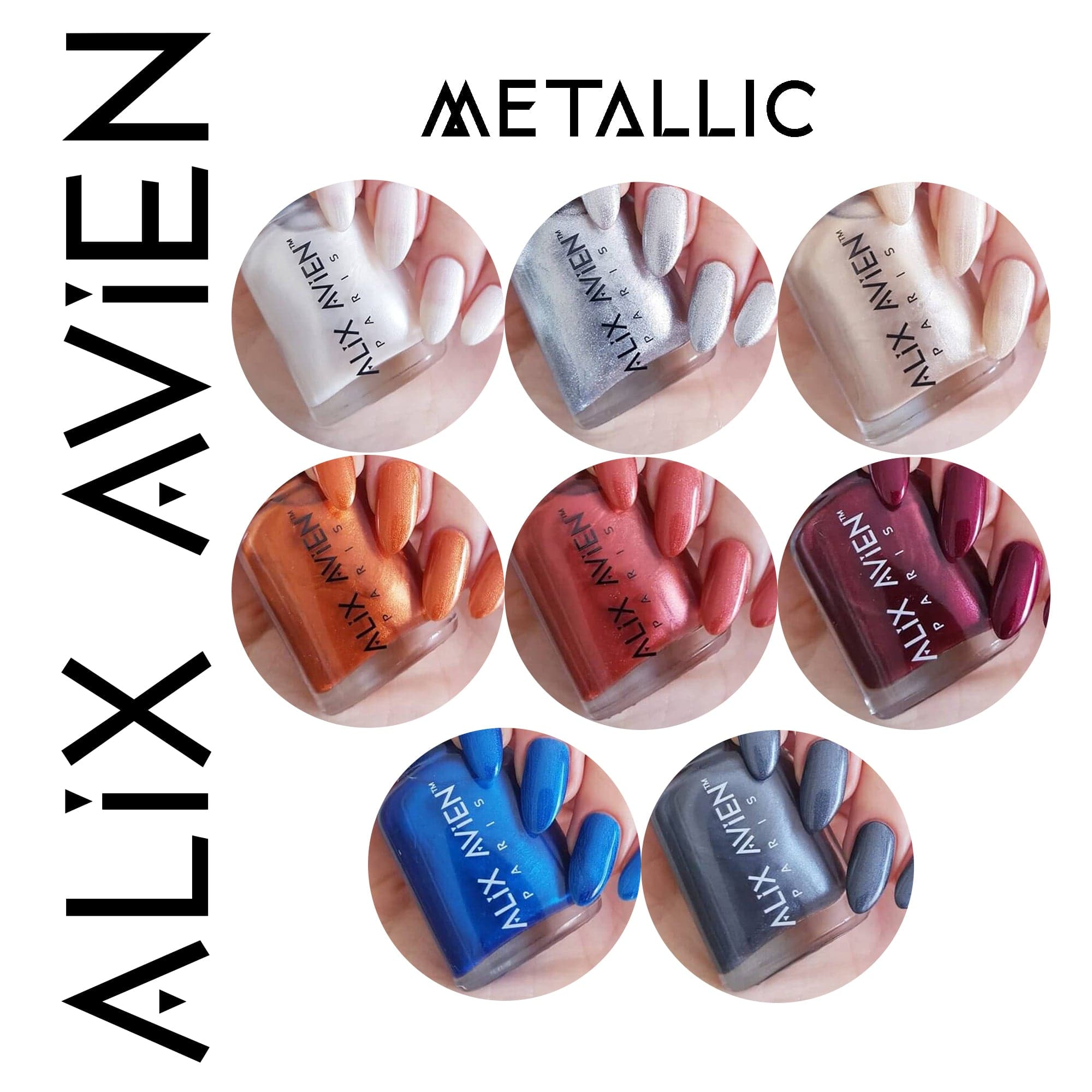 Alix Avien - Nail Polish No.29 (Space Silver) - Eson Direct