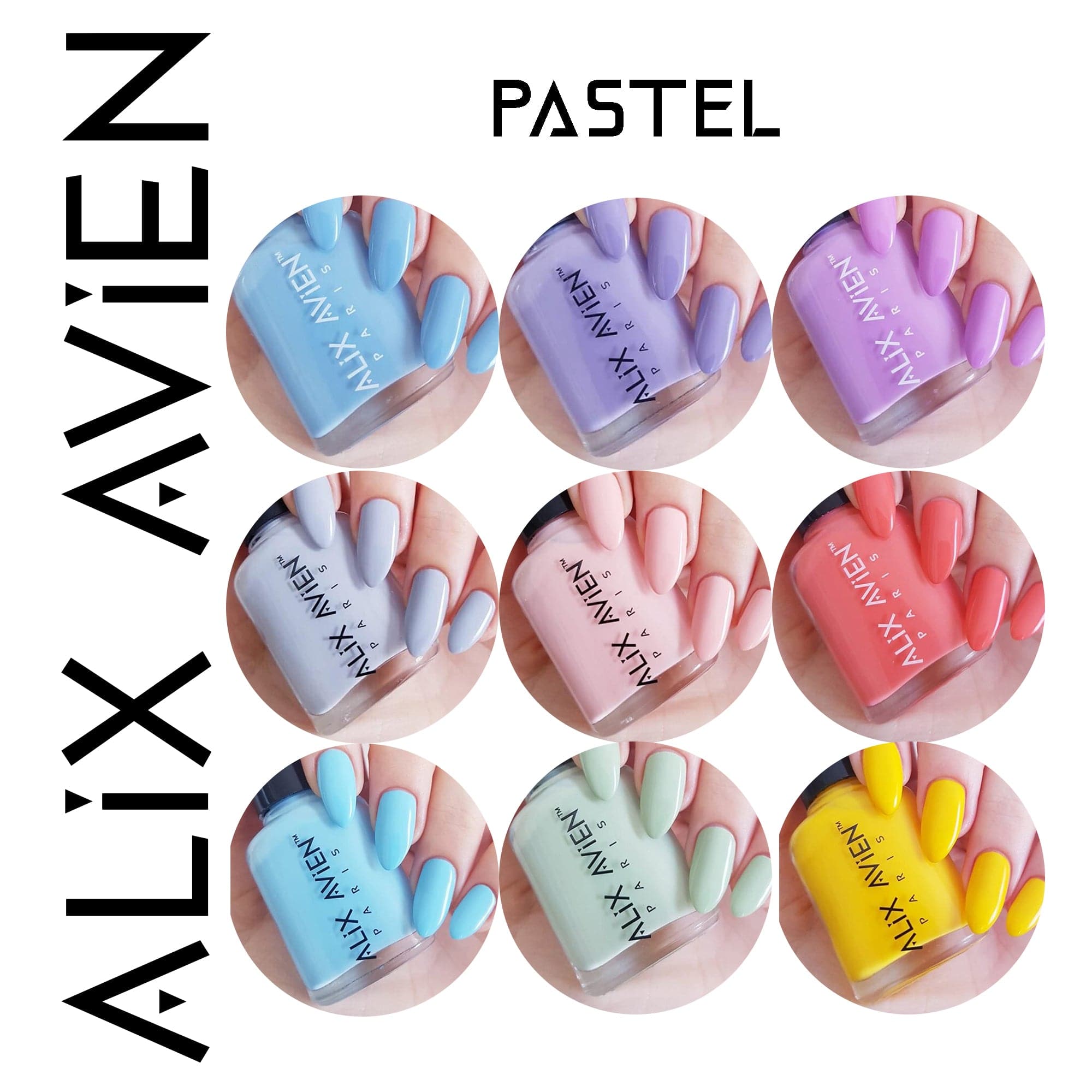 Alix Avien - Nail Polish No.63 (Pastel Blue) - Eson Direct