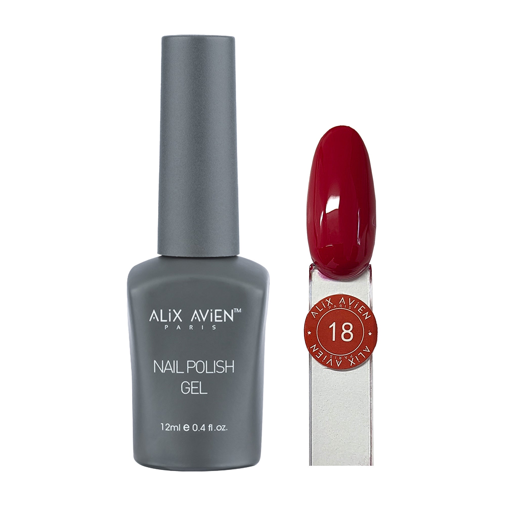 Alix Avien - Nail Polish Gel No.18 (Royal Red)