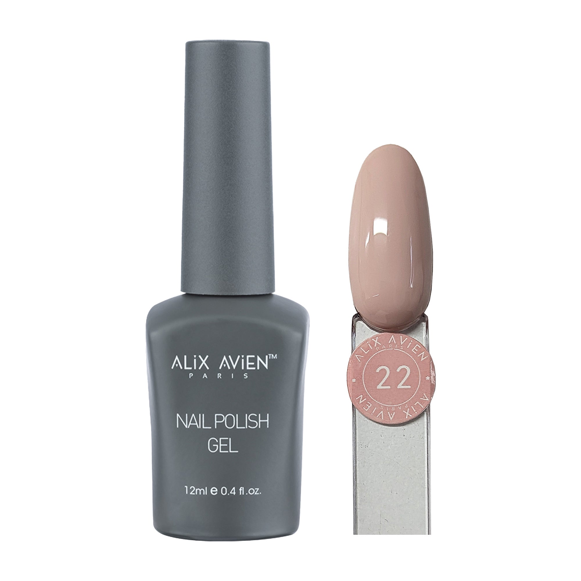 Alix Avien - Nail Polish Gel No.22 (Dusty Rose)