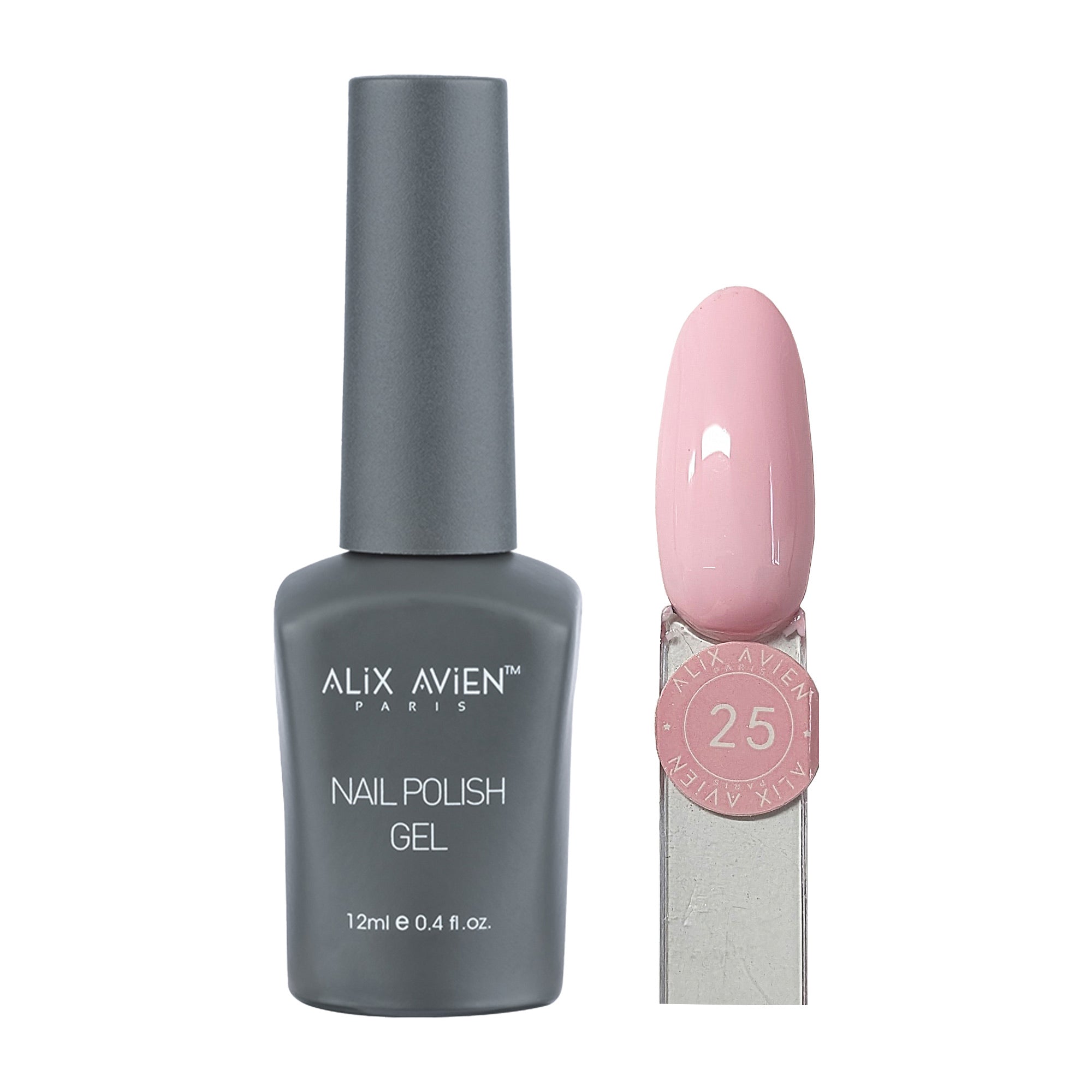 Alix Avien - Nail Polish Gel No.25 (Baby Pink) - Eson Direct