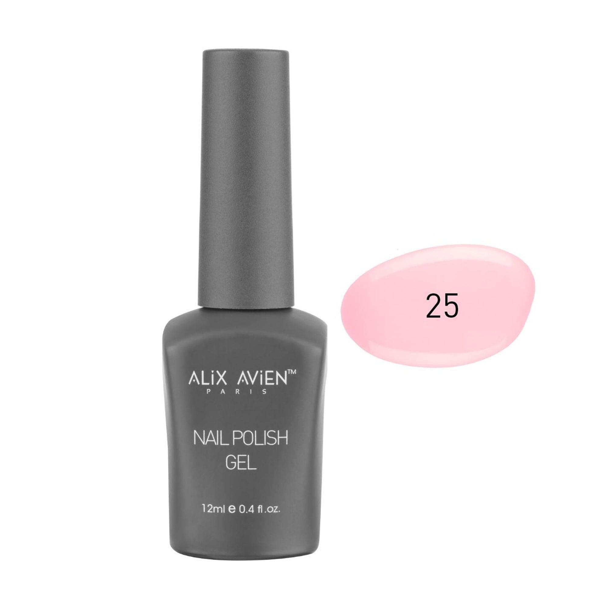 Alix Avien - Nail Polish Gel No.25 (Baby Pink) - Eson Direct