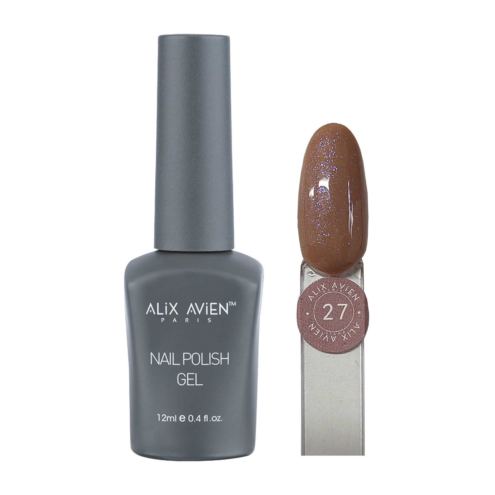 Alix Avien - Nail Polish Gel No.27 (Moondust Mocha) - Eson Direct