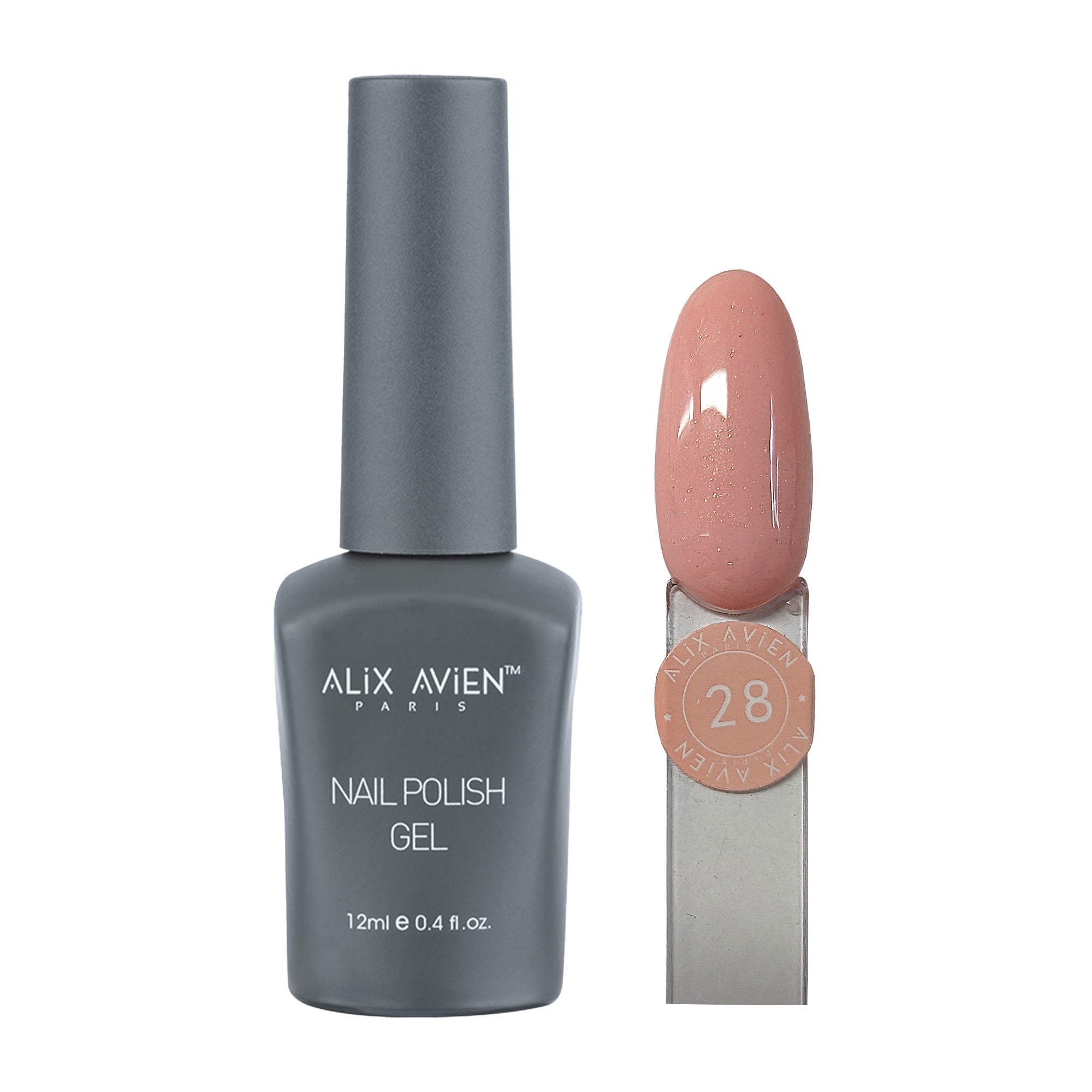 Alix Avien - Nail Polish Gel No.28 (Ballerina Glimmer)