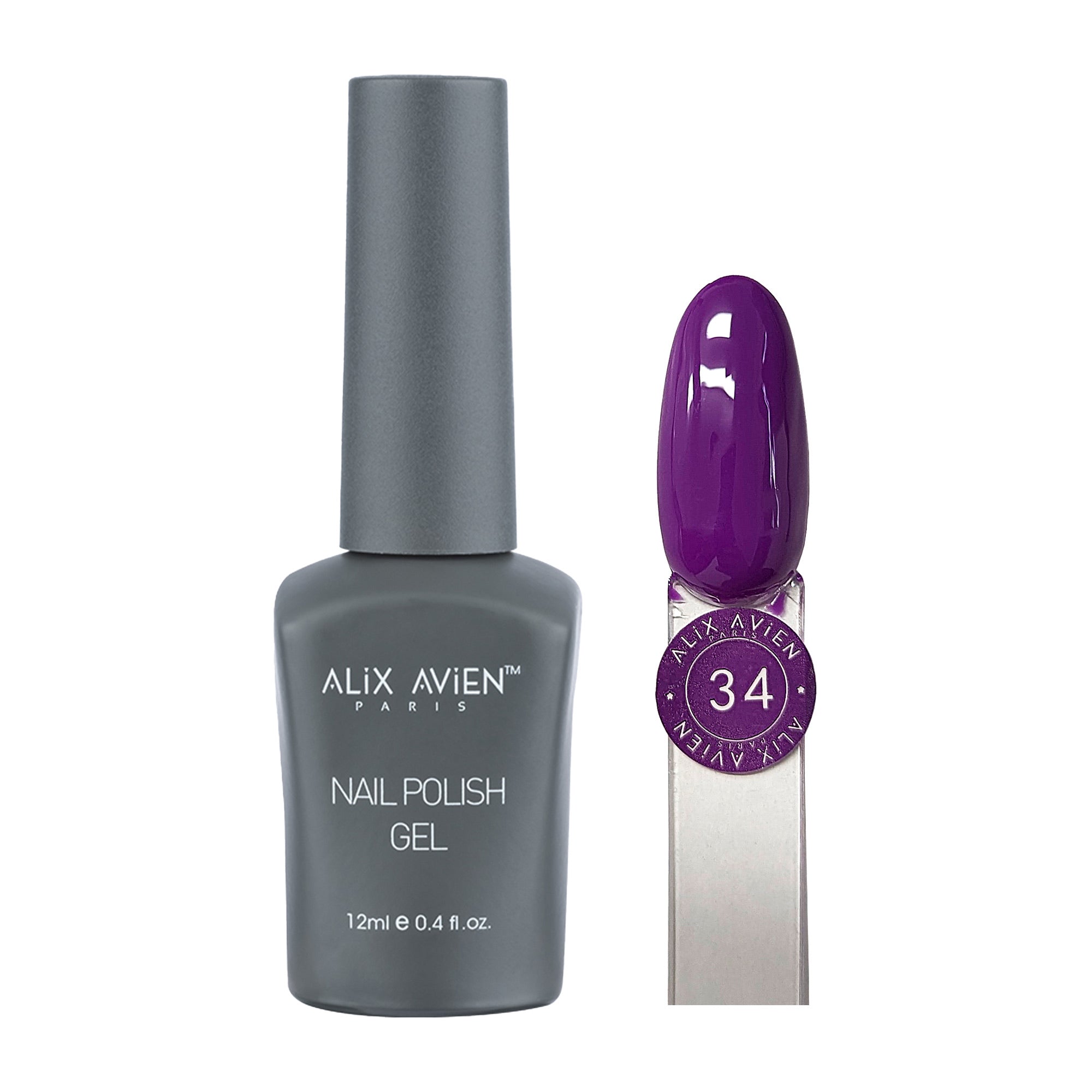 Alix Avien - Nail Polish Gel No.34 (Royal Velvet) - Eson Direct